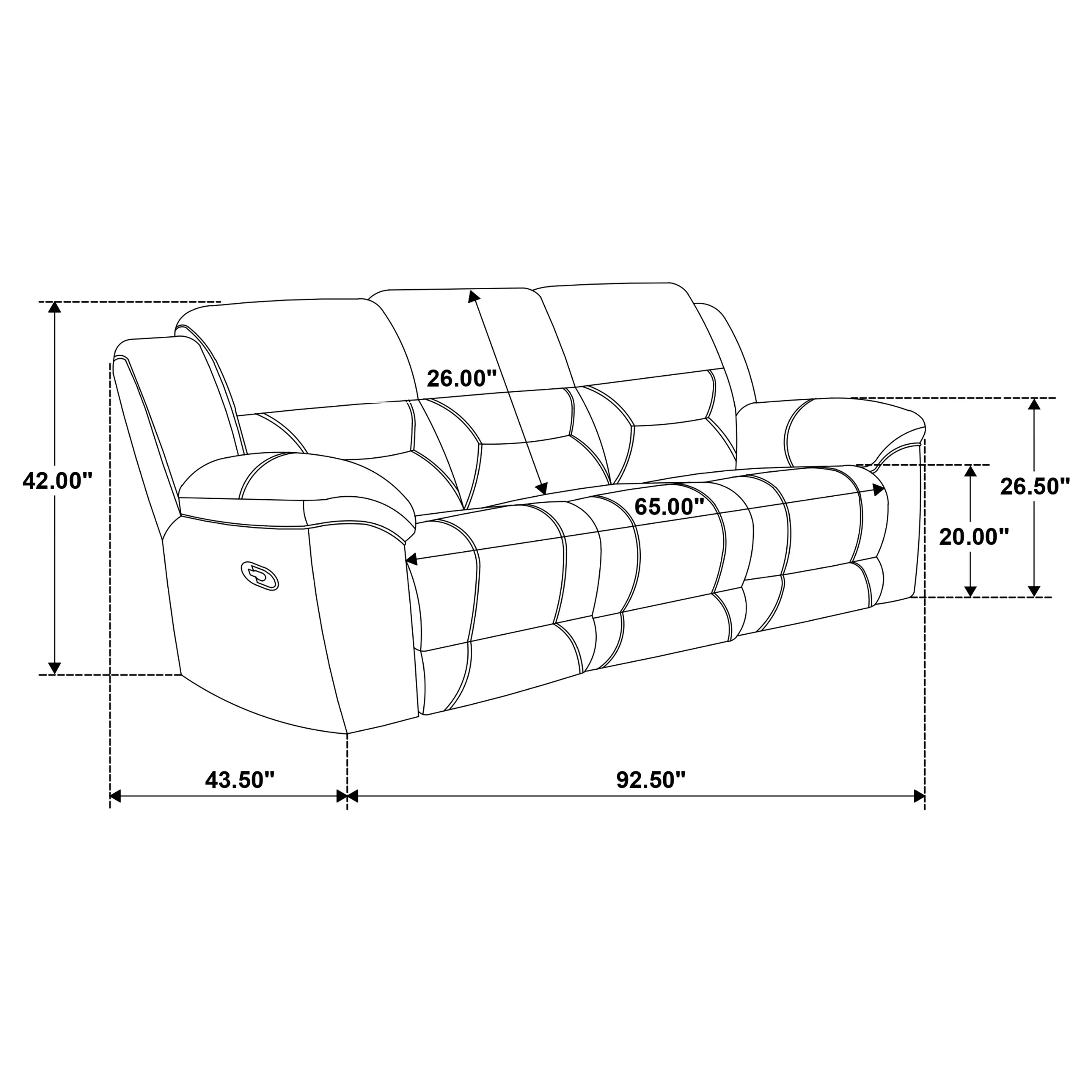 Gilson Reclining Sofa Set - Image 33