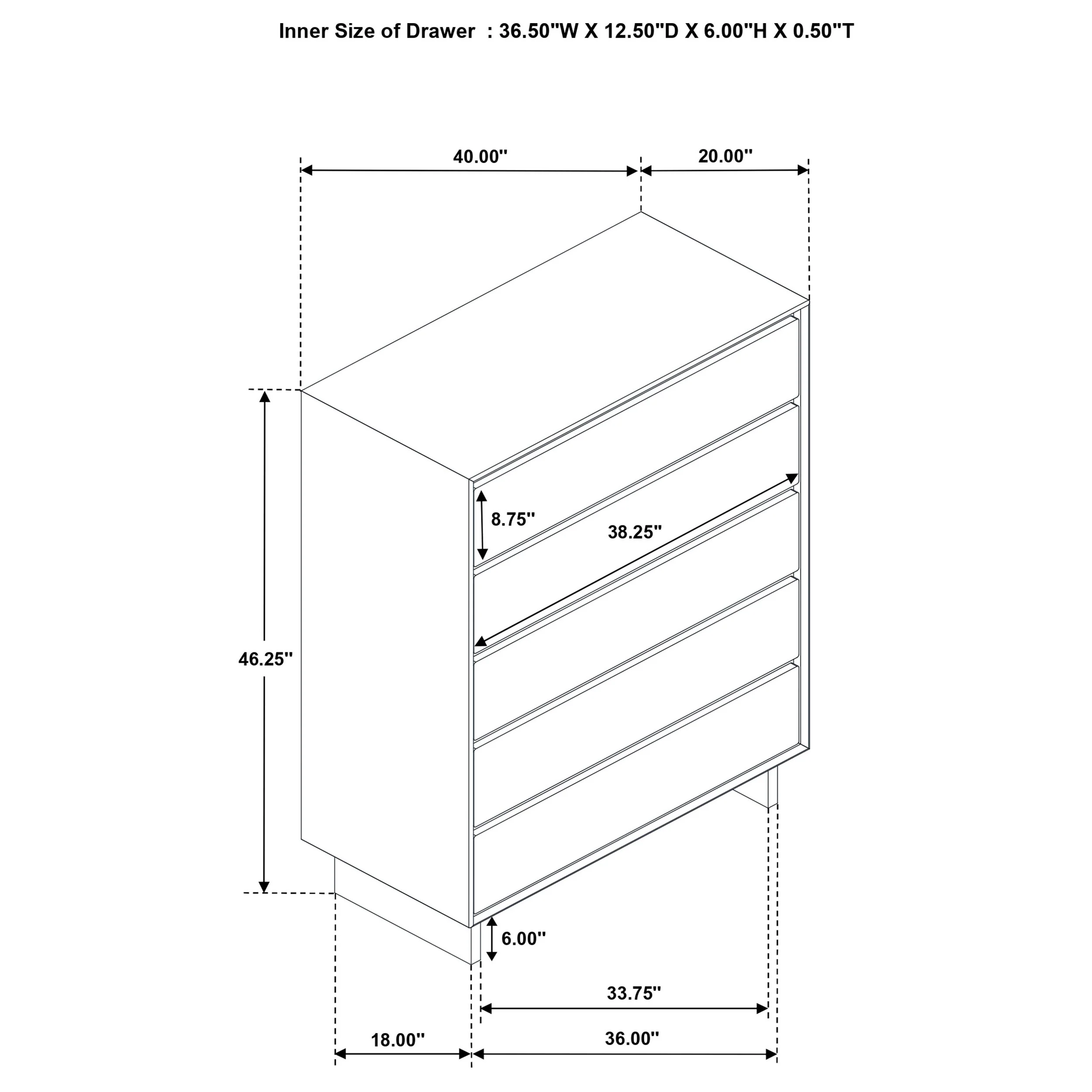 Glenwood Chest of Drawers - Image 12