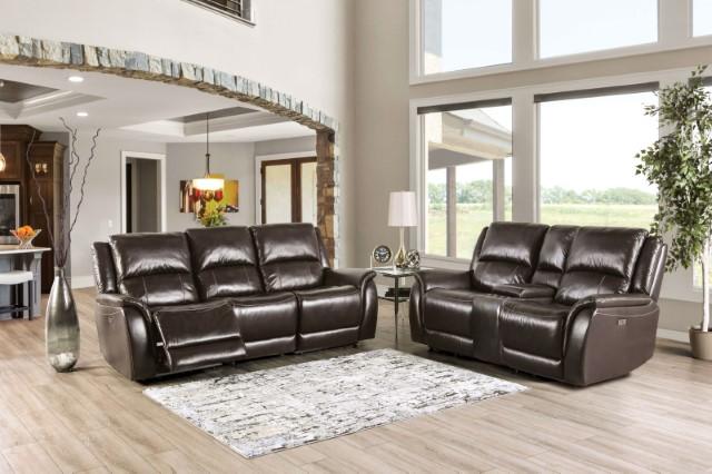 GORGIUS Power Loveseat, Espresso - Image 2