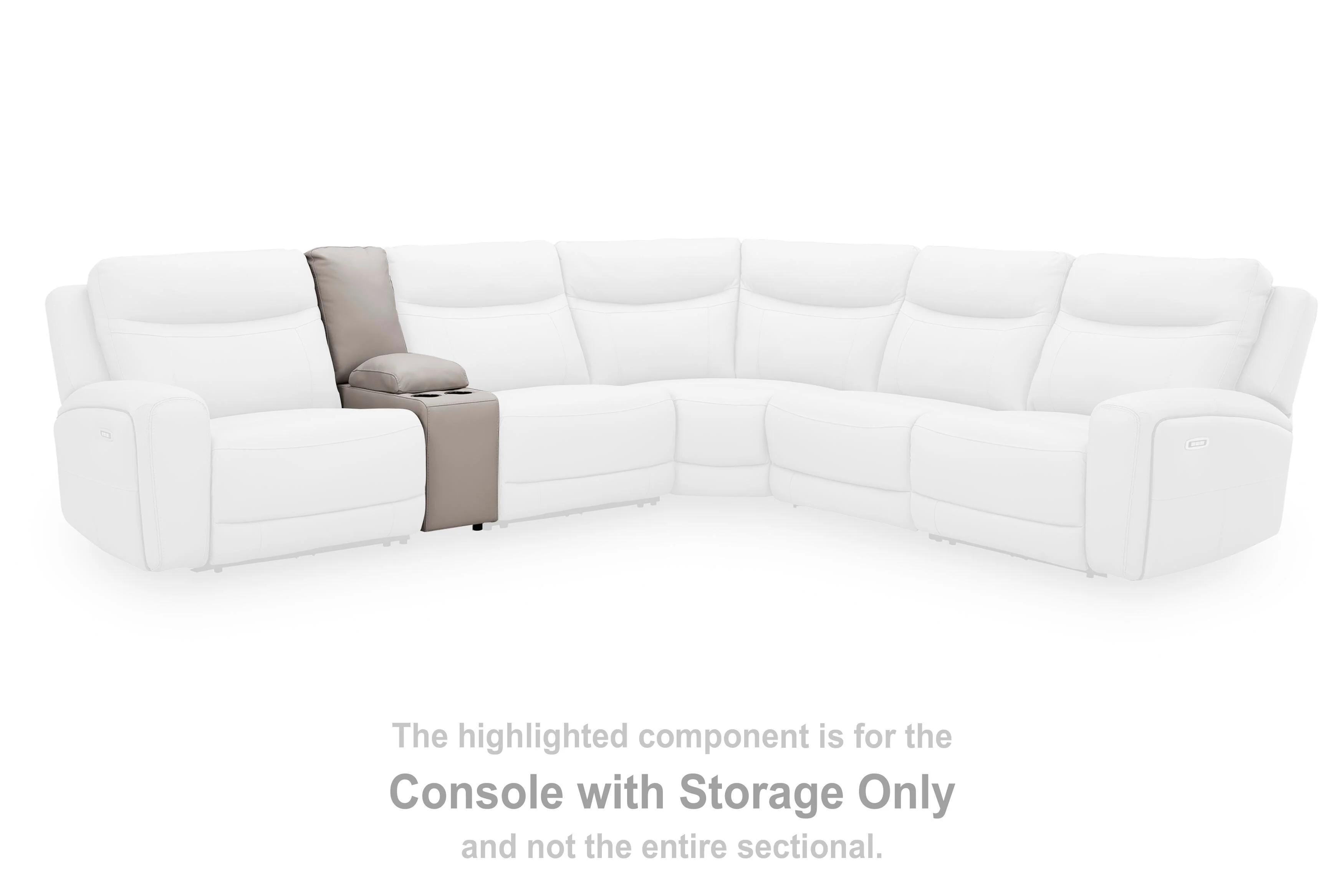 Gravier Power Reclining Sectional with Storage Console - Image 11