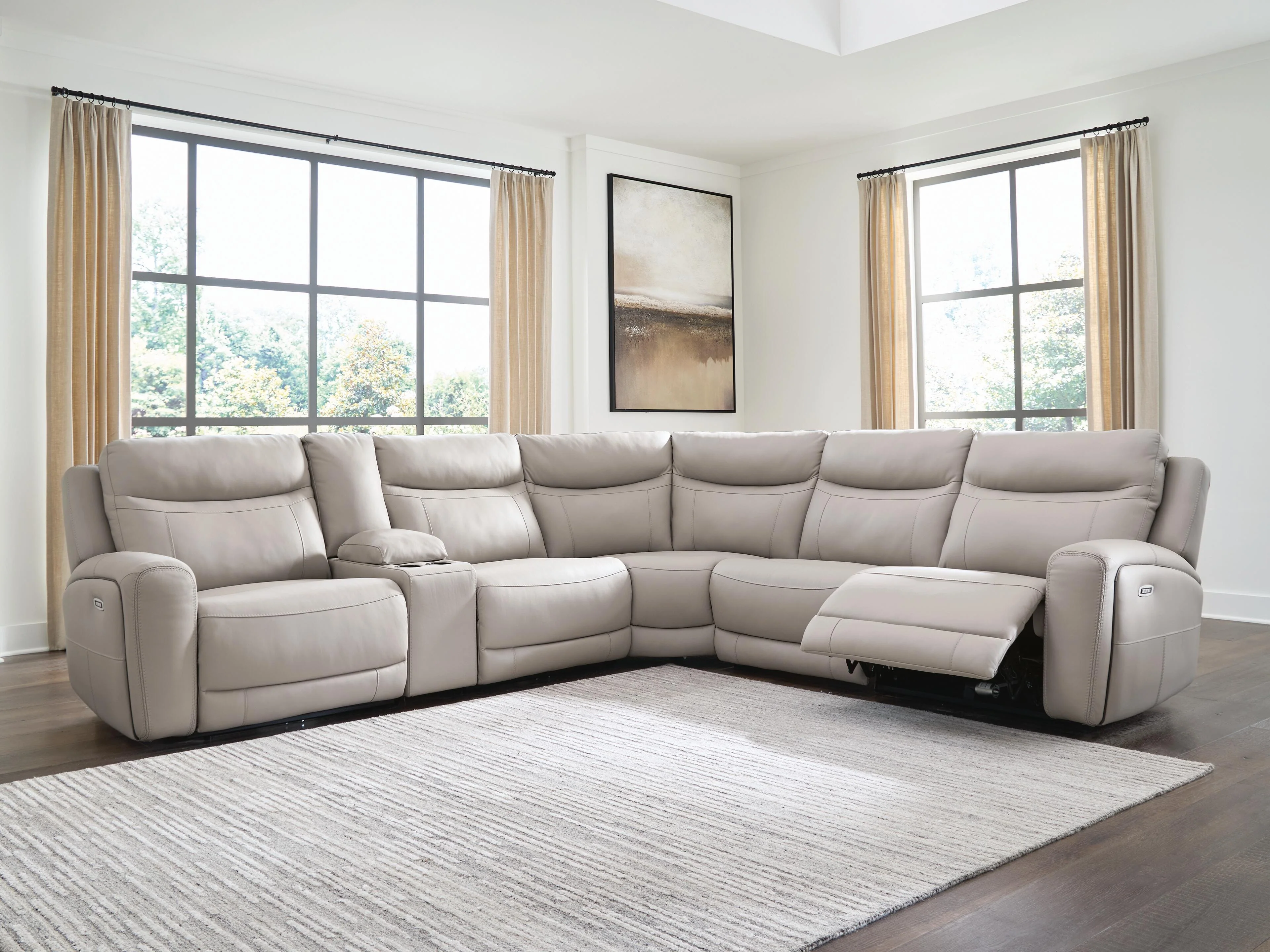 Gravier Power Reclining Sectional with Storage Console - Image 25