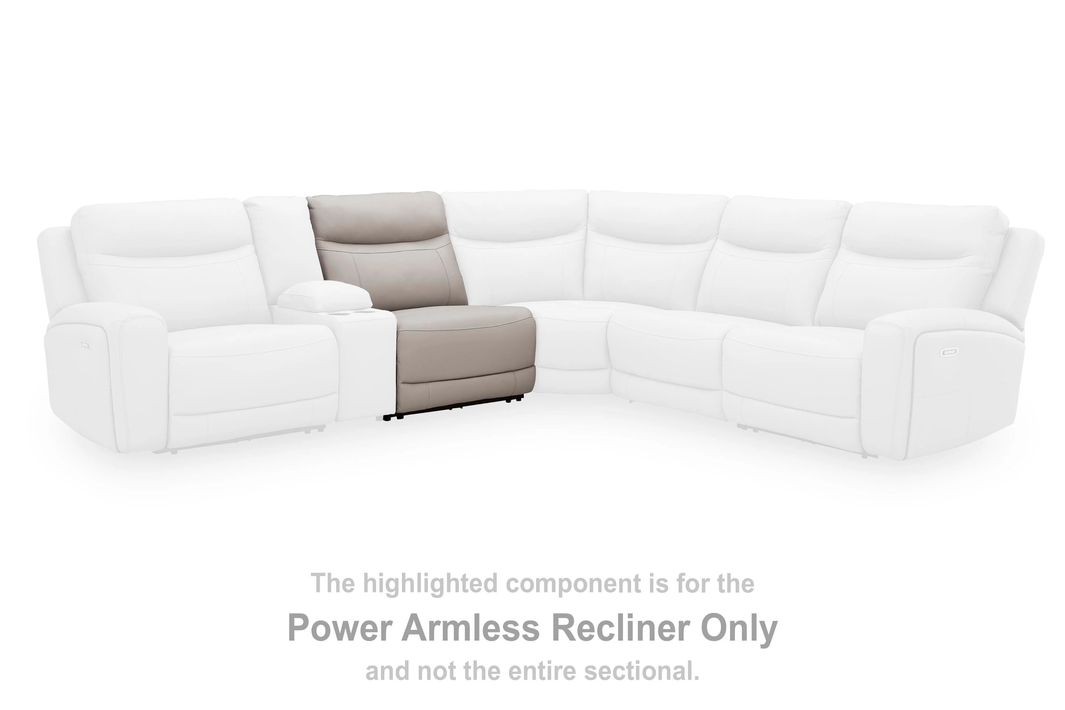 Gravier Power Reclining Sectional with Storage Console - Image 5