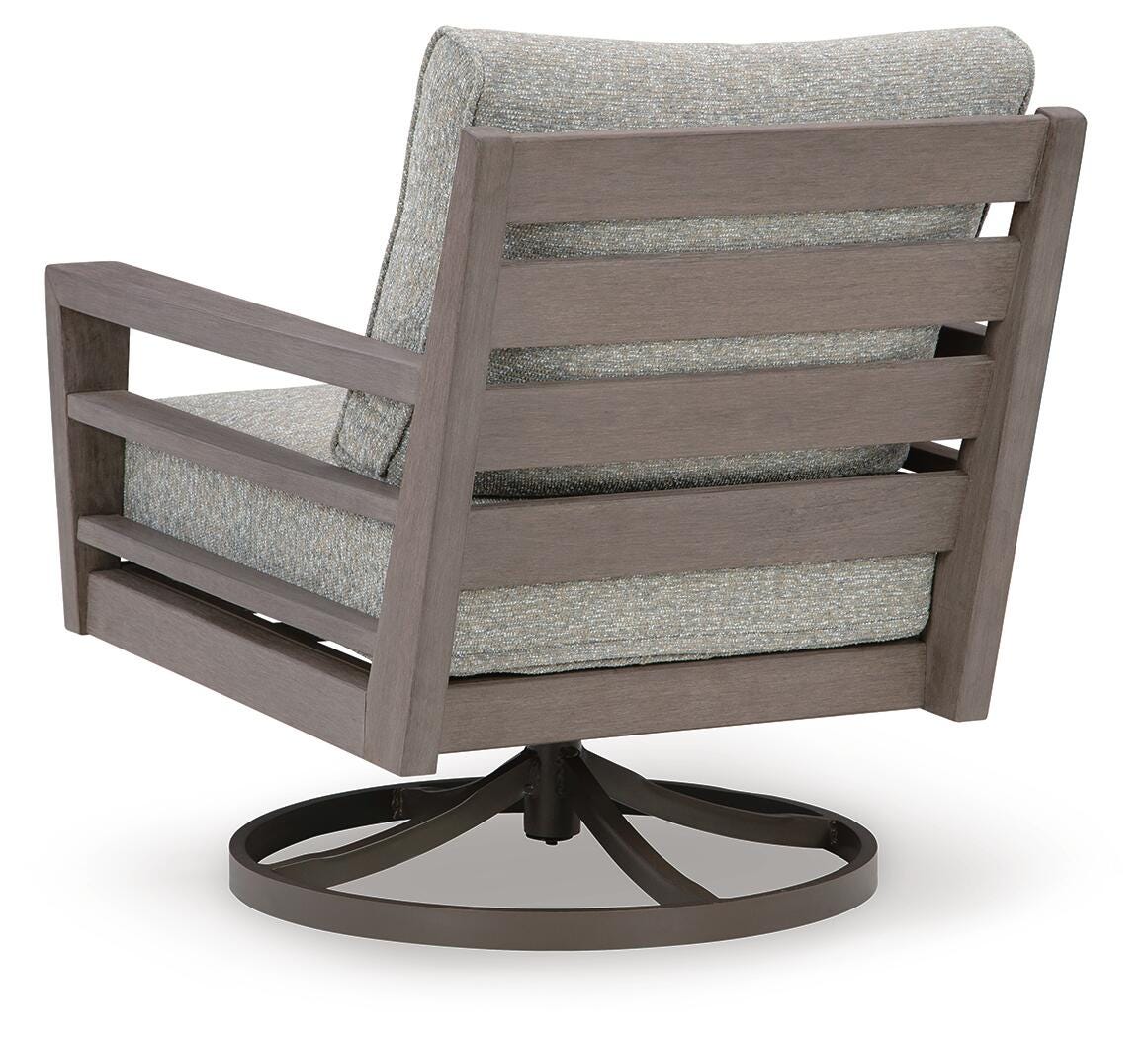Hillside Barn Outdoor Swivel Lounge with Cushion - Image 5