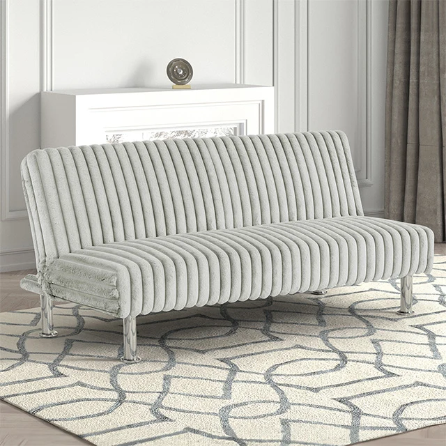 Hinwil Futon Sofa Bed Pink, Beige Grey, & Black - Image 11