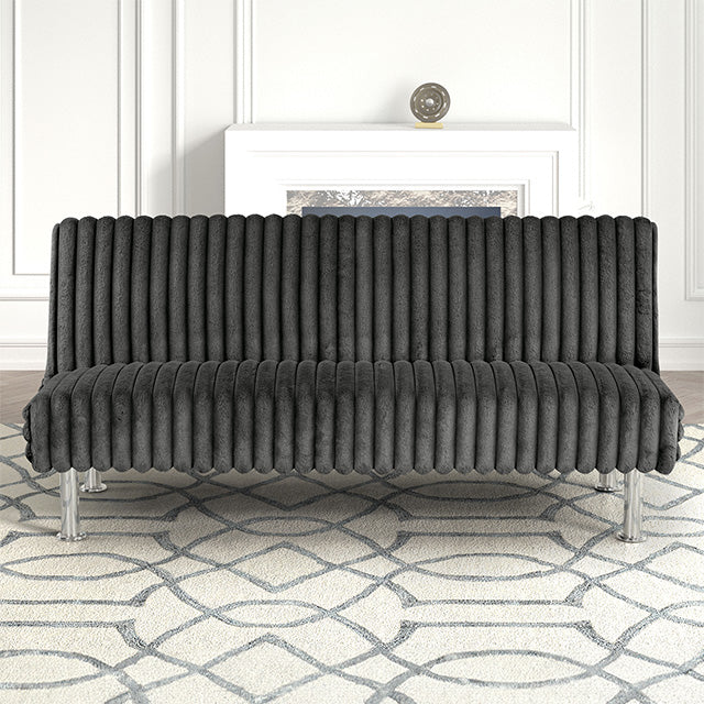 Hinwil Futon Sofa Bed Pink, Beige Grey, & Black - Image 16
