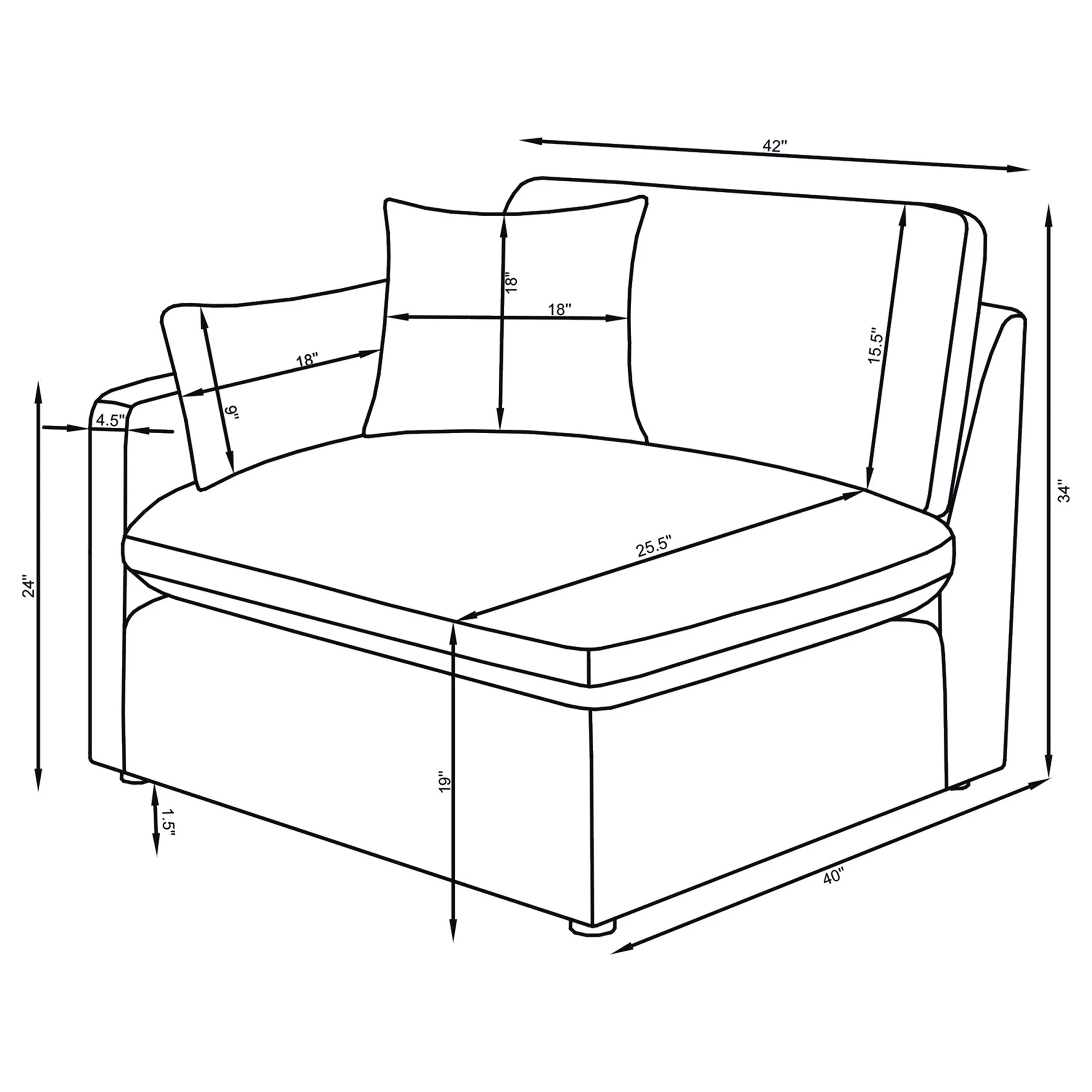 Hobson 5 Pc Sectionals - Image 10