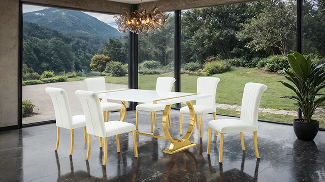 Holbaek 5 Pc 80" Dining Table Set - Image 2