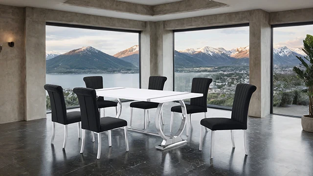 Holbaek 5 Pc 80" Dining Table Set - Image 2