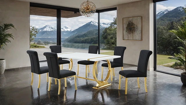 Holbaek 5 Pc 80" Dining Table Set - Image 2