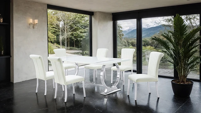 Holbaek 5 Pc 80" Dining Table Set - Image 2