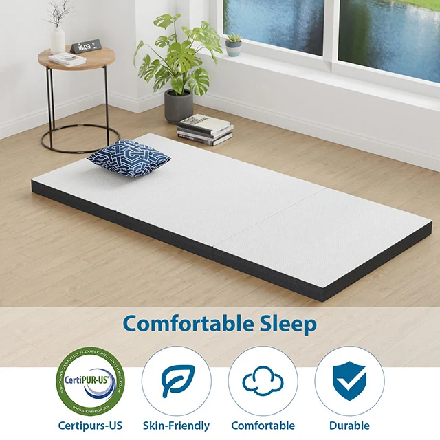 Hollyhock 3" Twin XL Tri-Fold Memory Foam Topper - Image 3
