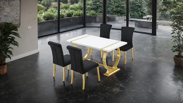 Holstebro 5 Pc 60" Dining Table Set - Image 2