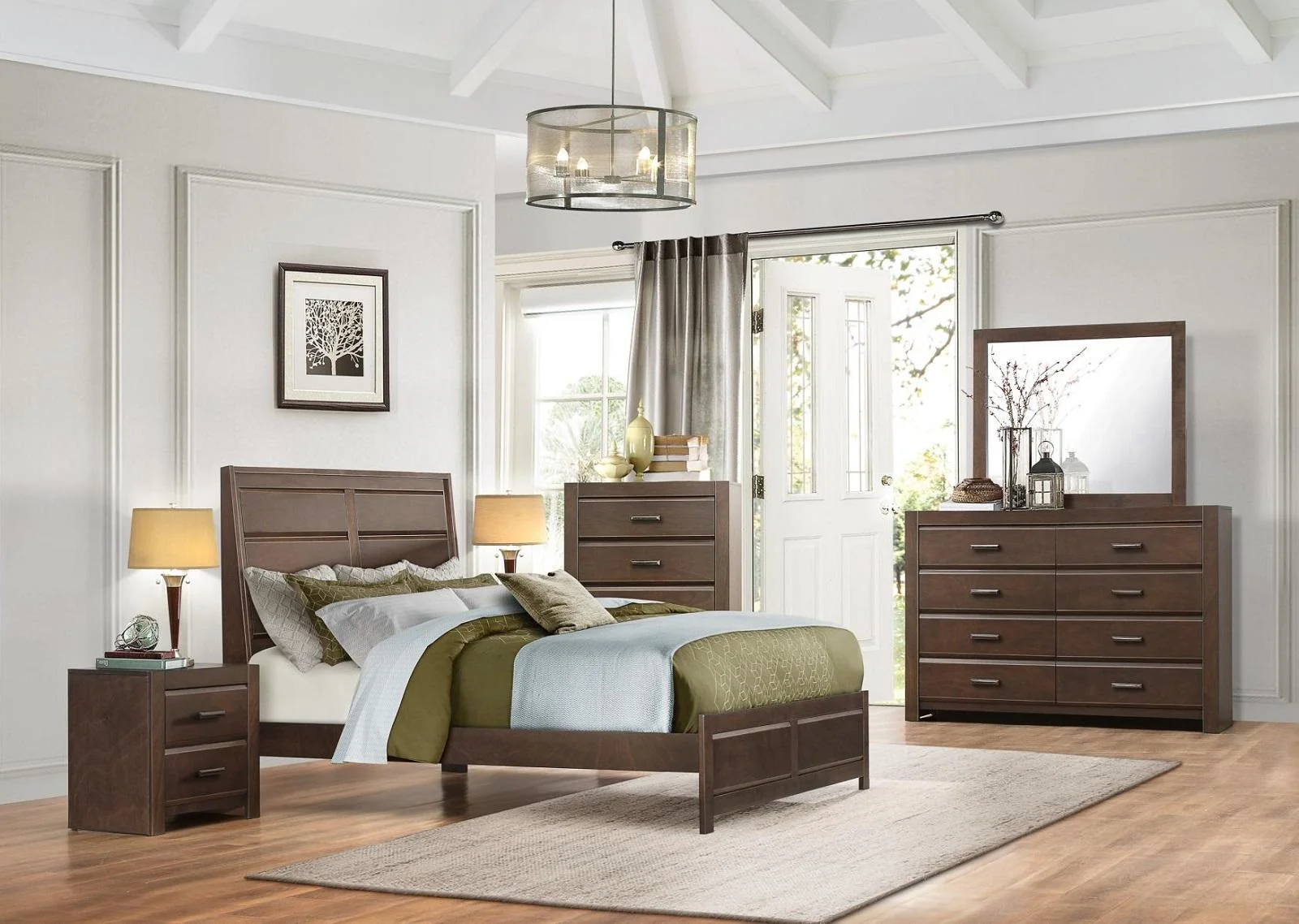 Erwan 2 Drawer Nightstand in Dark Walnut 1961-4 - Image 5