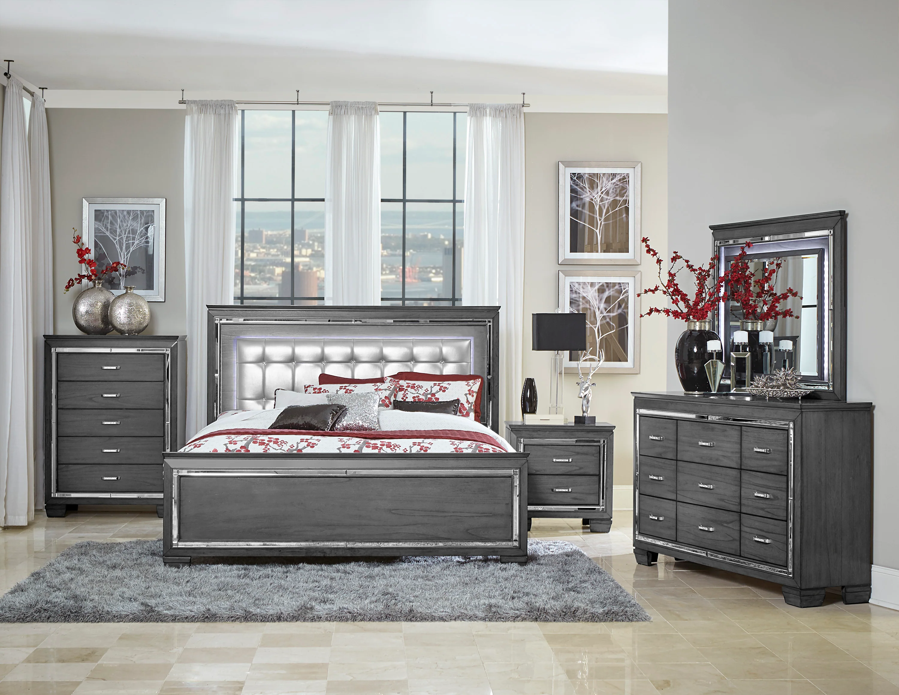 Allura Mirror in Gray 1916GY-6 - Image 3