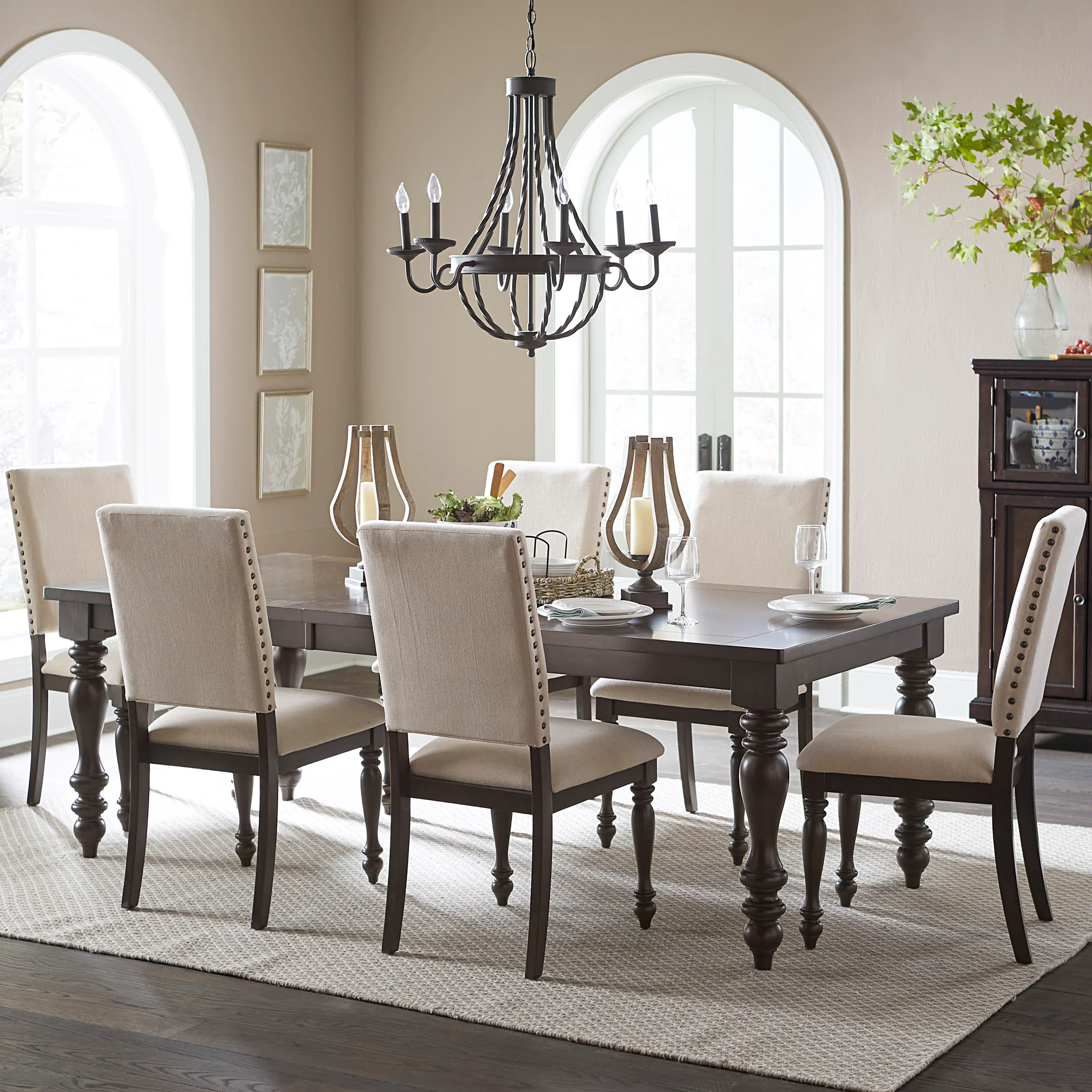 Begonia Dining Table in Gray 1718GY-90 - Image 3