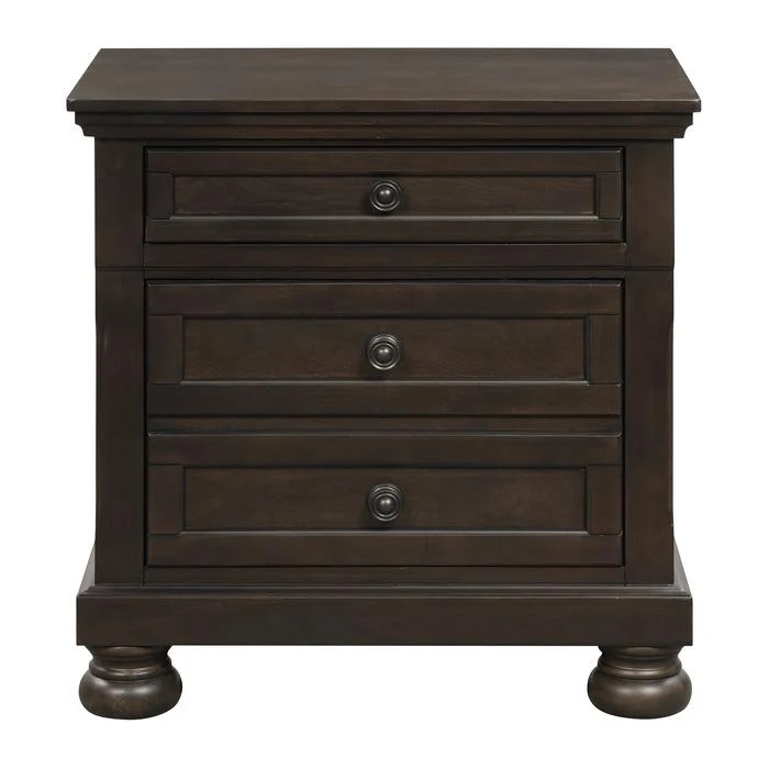 Begonia Nightstand in Gray 1718GY-4