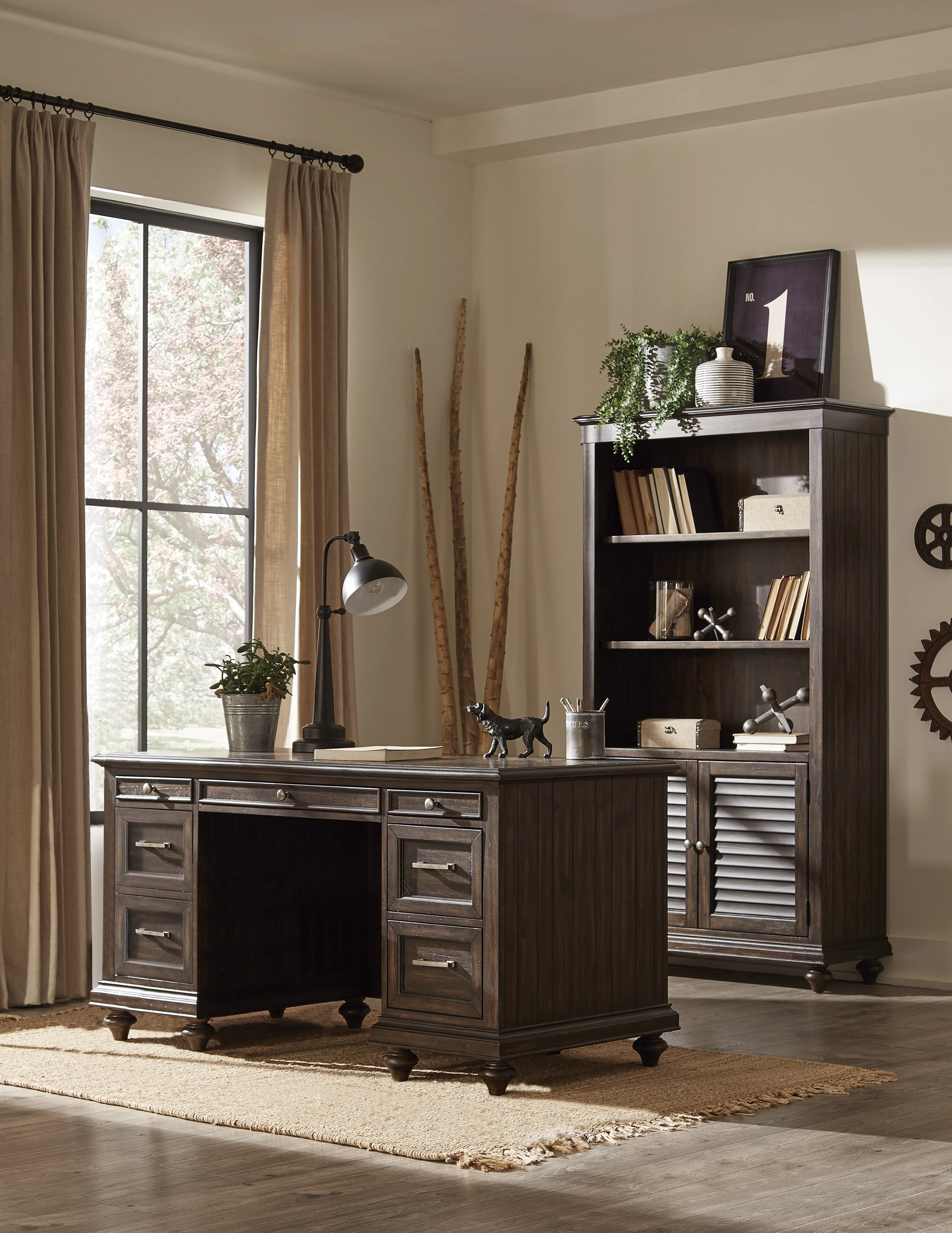 Cardano Bookcase in Charcoal 1689-18 - Image 6