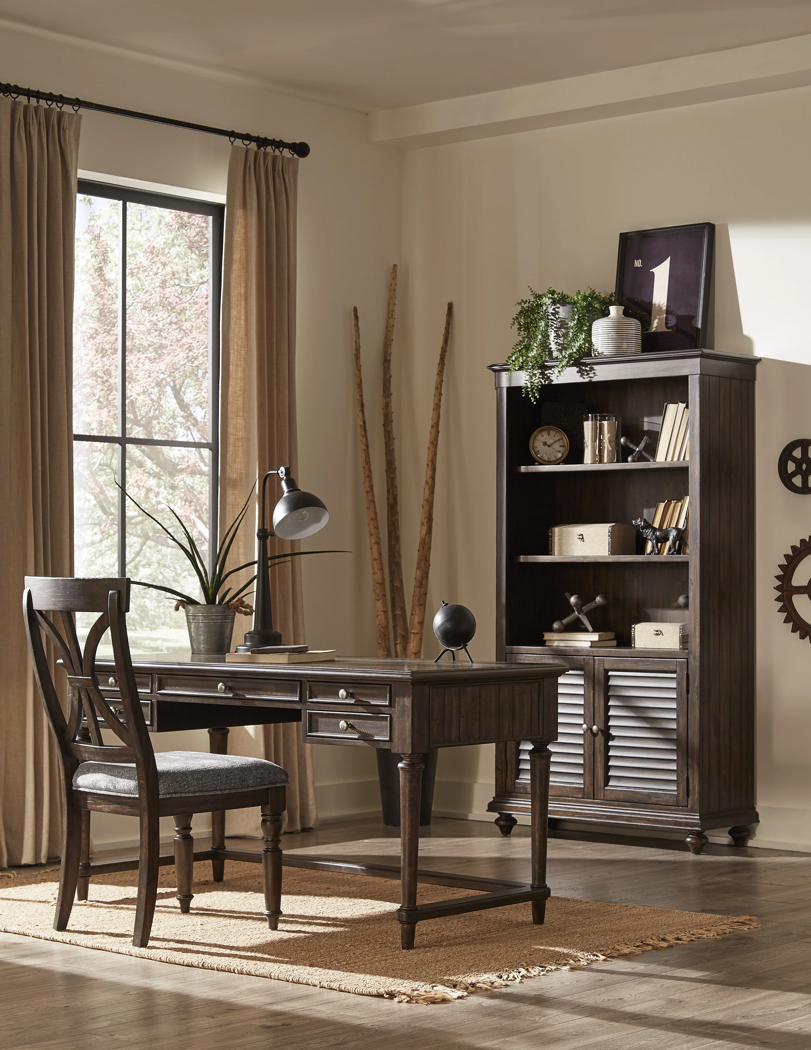 Cardano Bookcase in Charcoal 1689-18 - Image 7