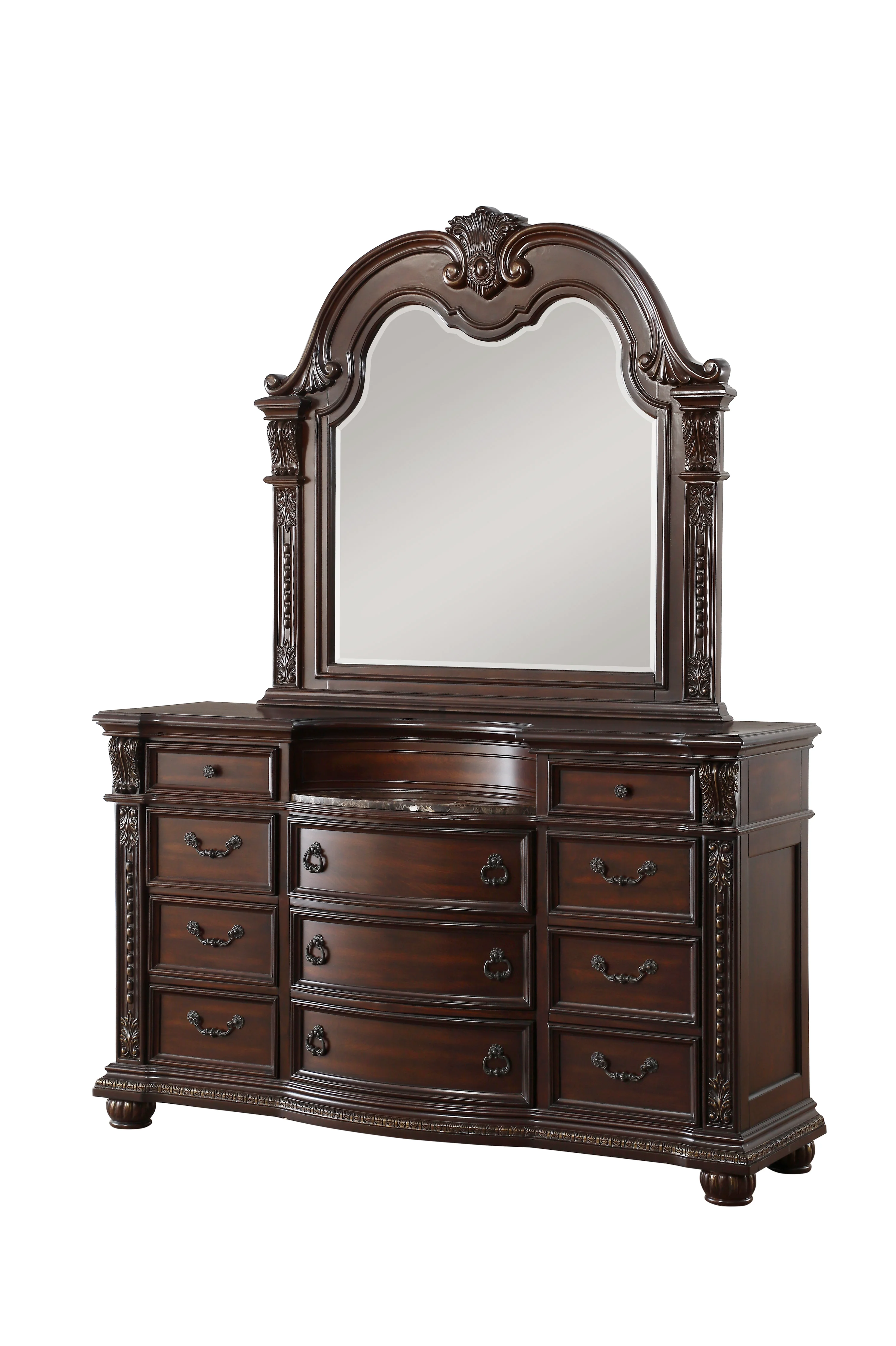 Cavalier Mirror in Dark Cherry 1757-6 - Image 8
