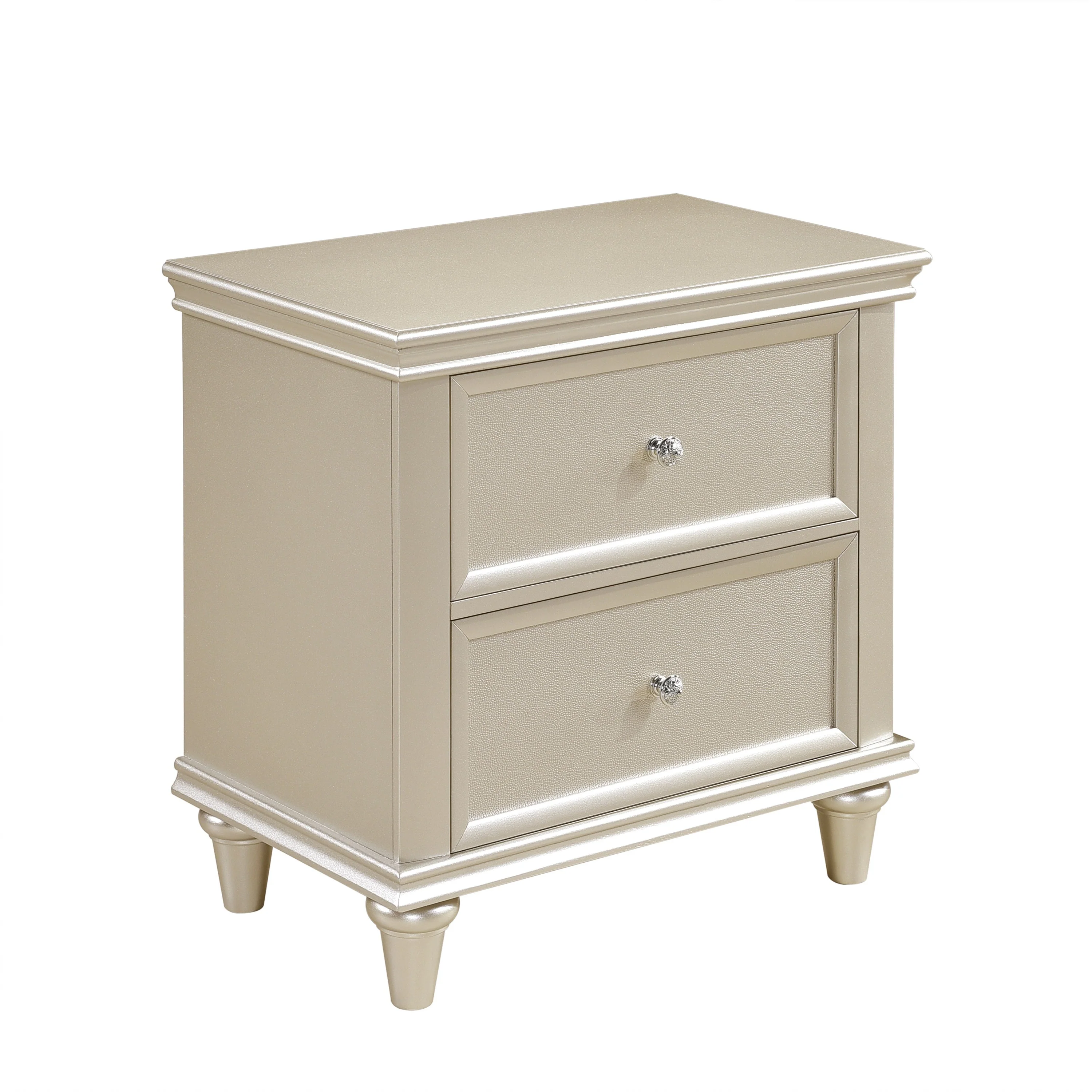 Celandine 2 Drawer Nightstand in Silver 1928-4 - Image 6