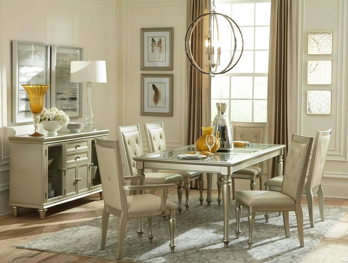 Celandine Arm Chair in Silver (Set of 2) - Image 3