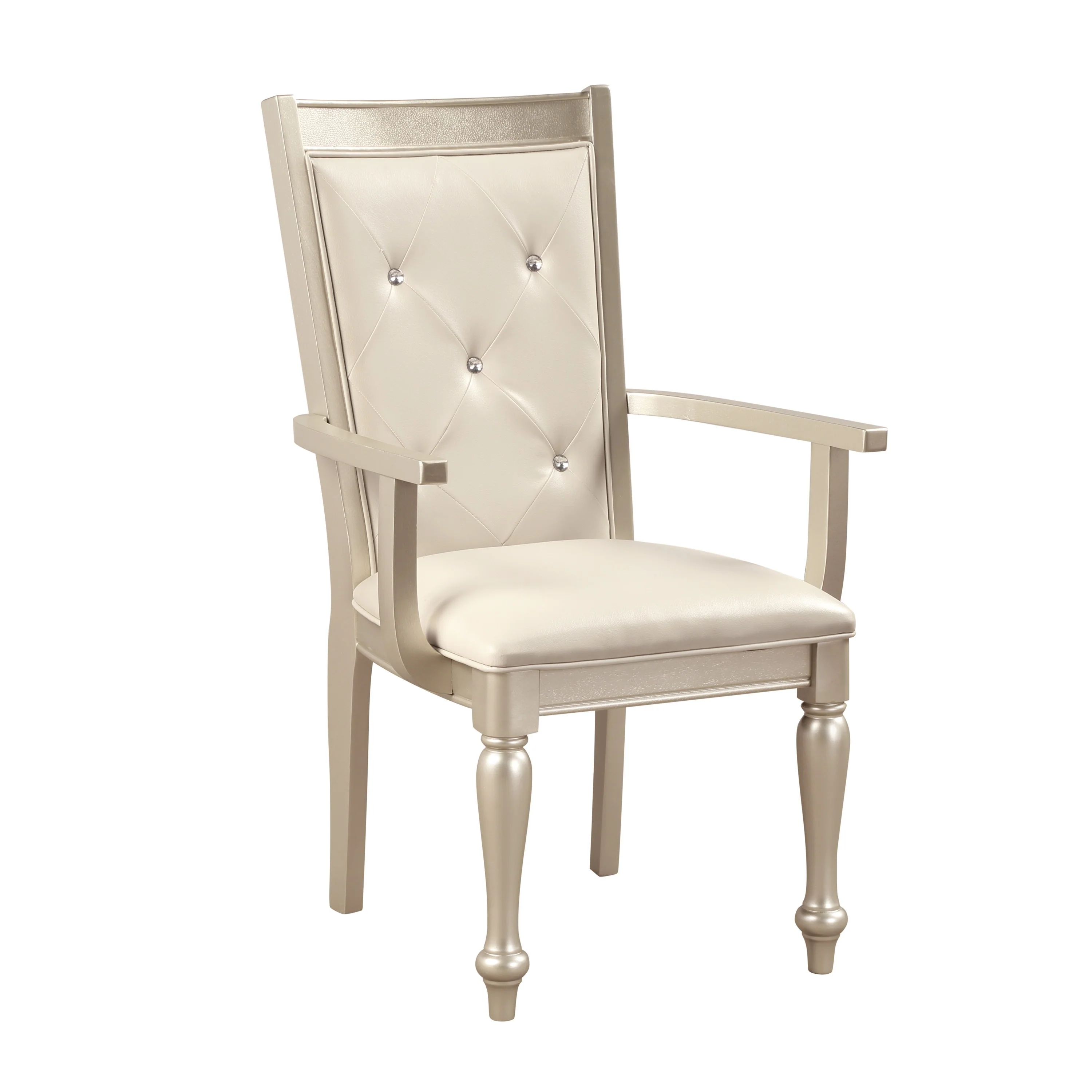 Celandine Arm Chair in Silver (Set of 2) - Image 5