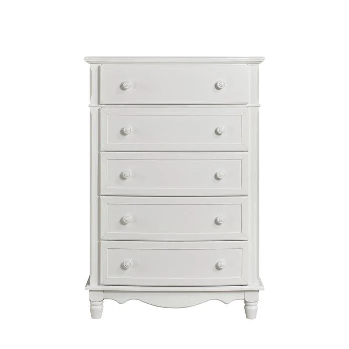 Clementine 5 Drawer Chest in White B1799-9