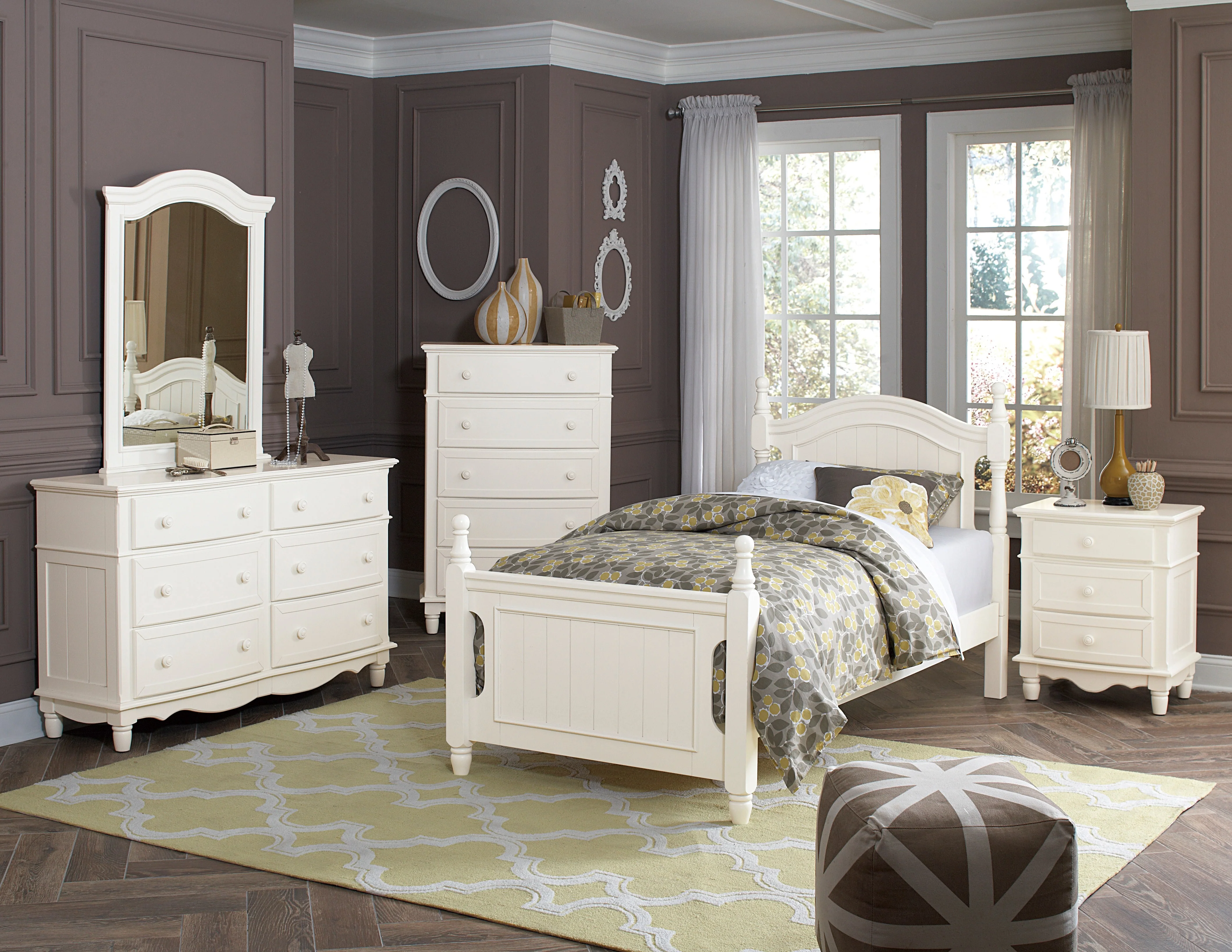Clementine 5 Drawer Chest in White B1799-9 - Image 3