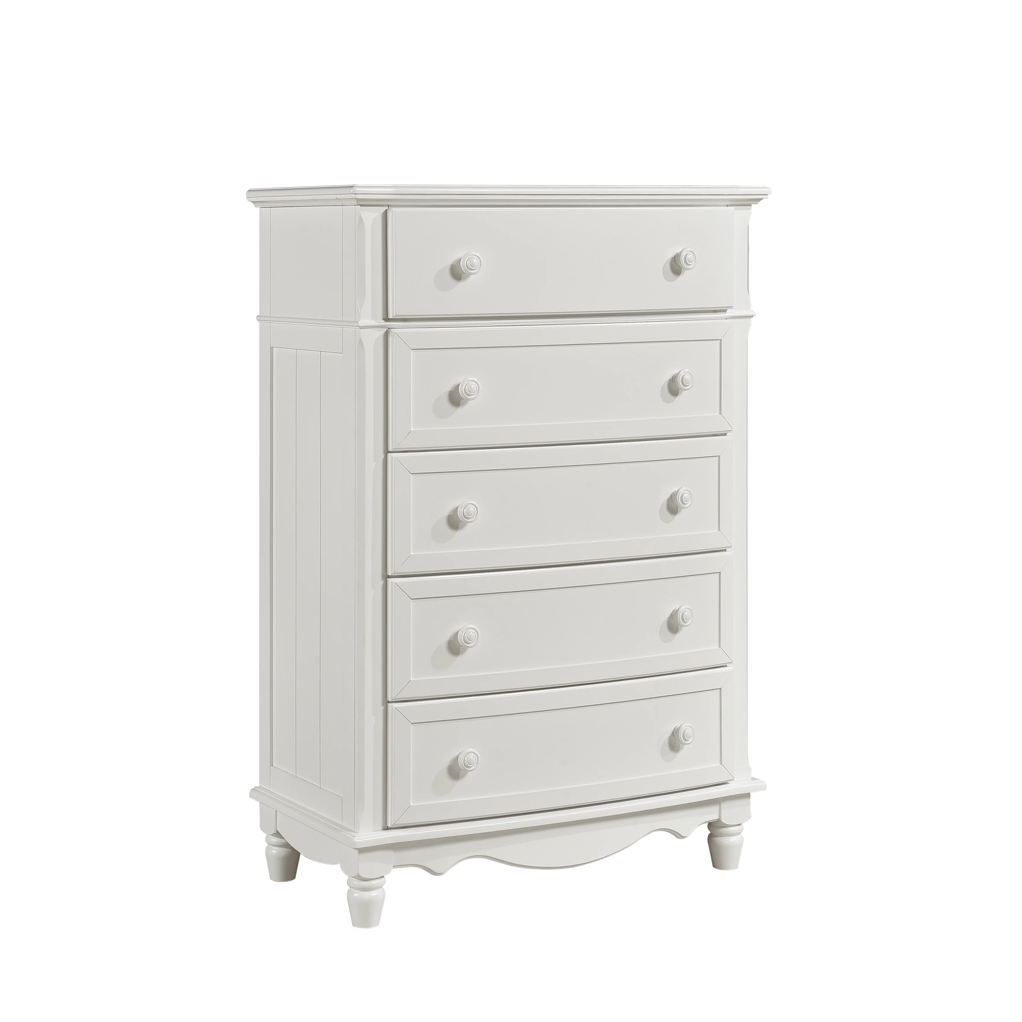 Clementine 5 Drawer Chest in White B1799-9 - Image 5