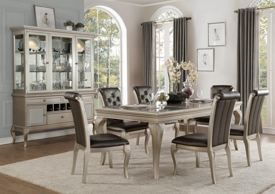 Crawford Dining Table in Silver 5546-84 - Image 3
