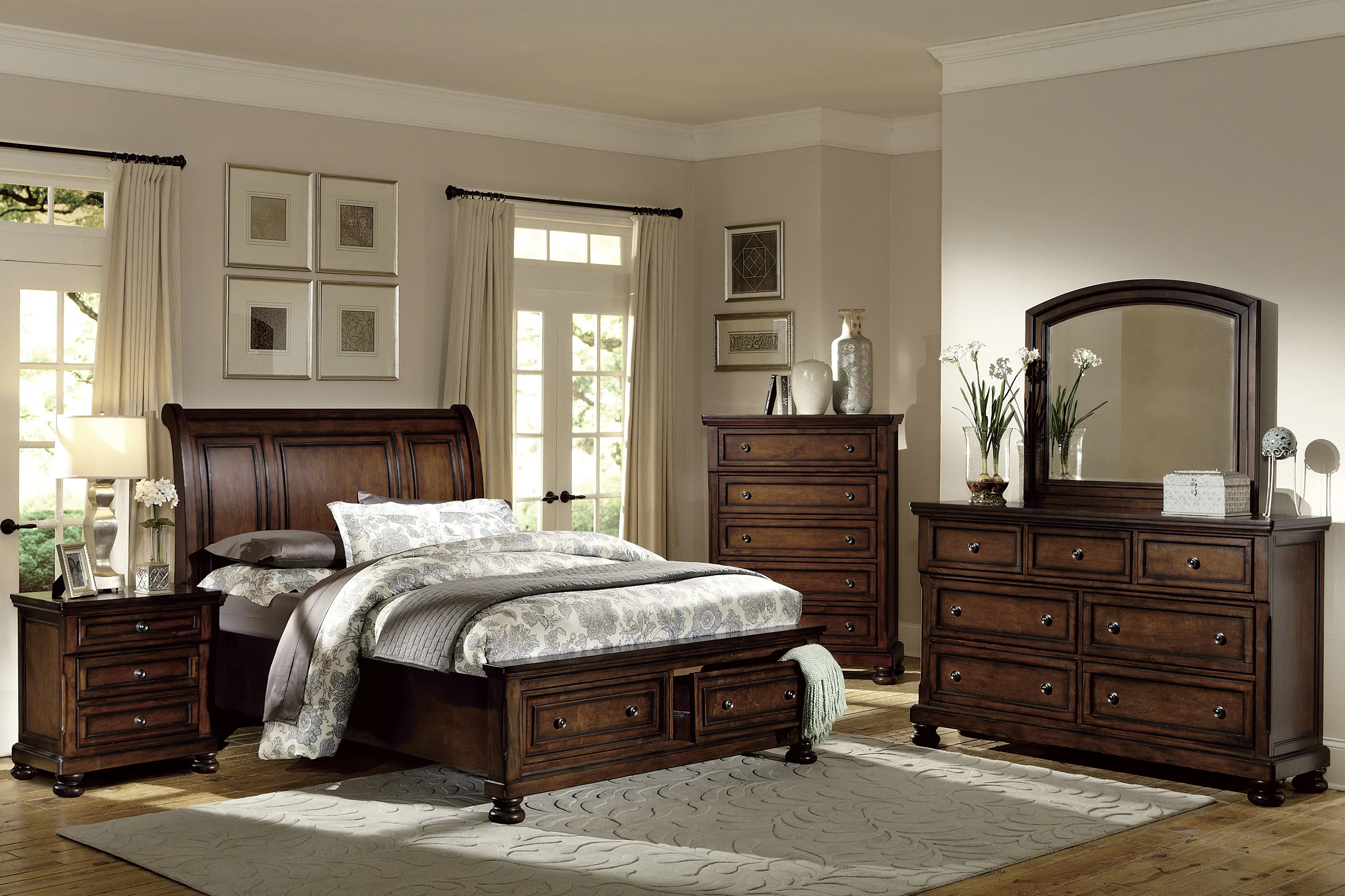 Cumberland Mirror in Brown Cherry 2159-6 - Image 7