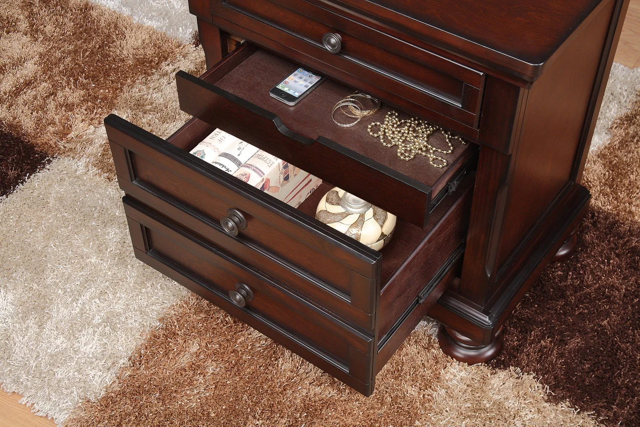Cumberland Nightstand in Brown Cherry 2159-4 - Image 8
