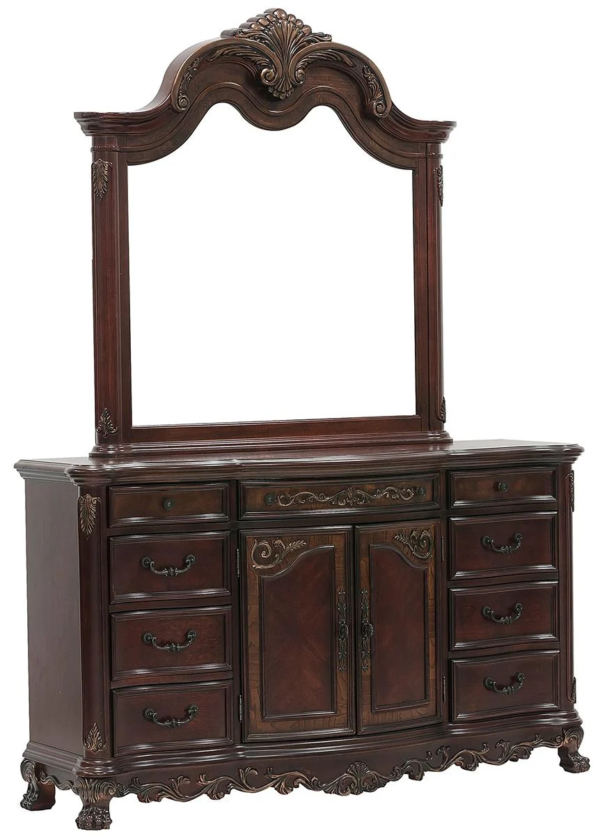 Deryn Park 9 Drawer Dresser in Cherry 2243-5 - Image 2