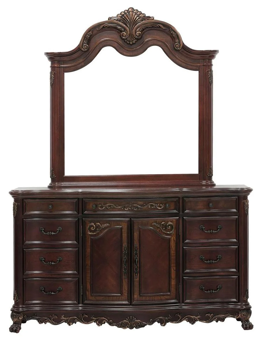 Deryn Park 9 Drawer Dresser in Cherry 2243-5 - Image 3