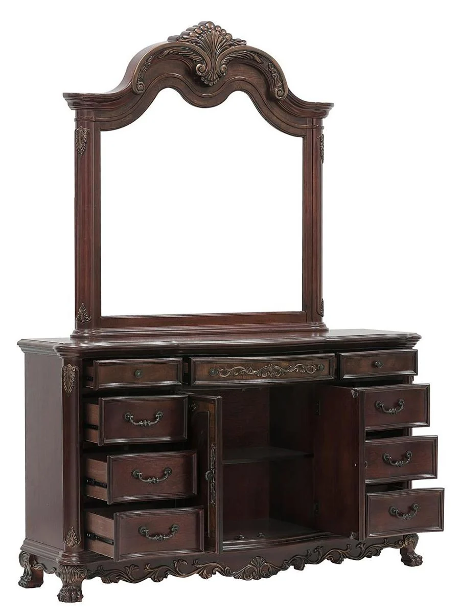 Deryn Park 9 Drawer Dresser in Cherry 2243-5 - Image 4