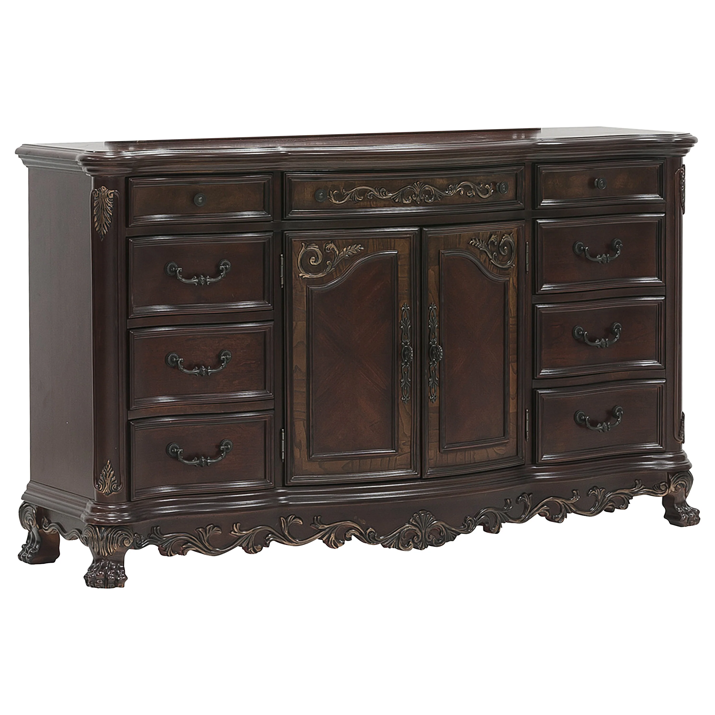 Deryn Park 9 Drawer Dresser in Cherry 2243-5 - Image 6