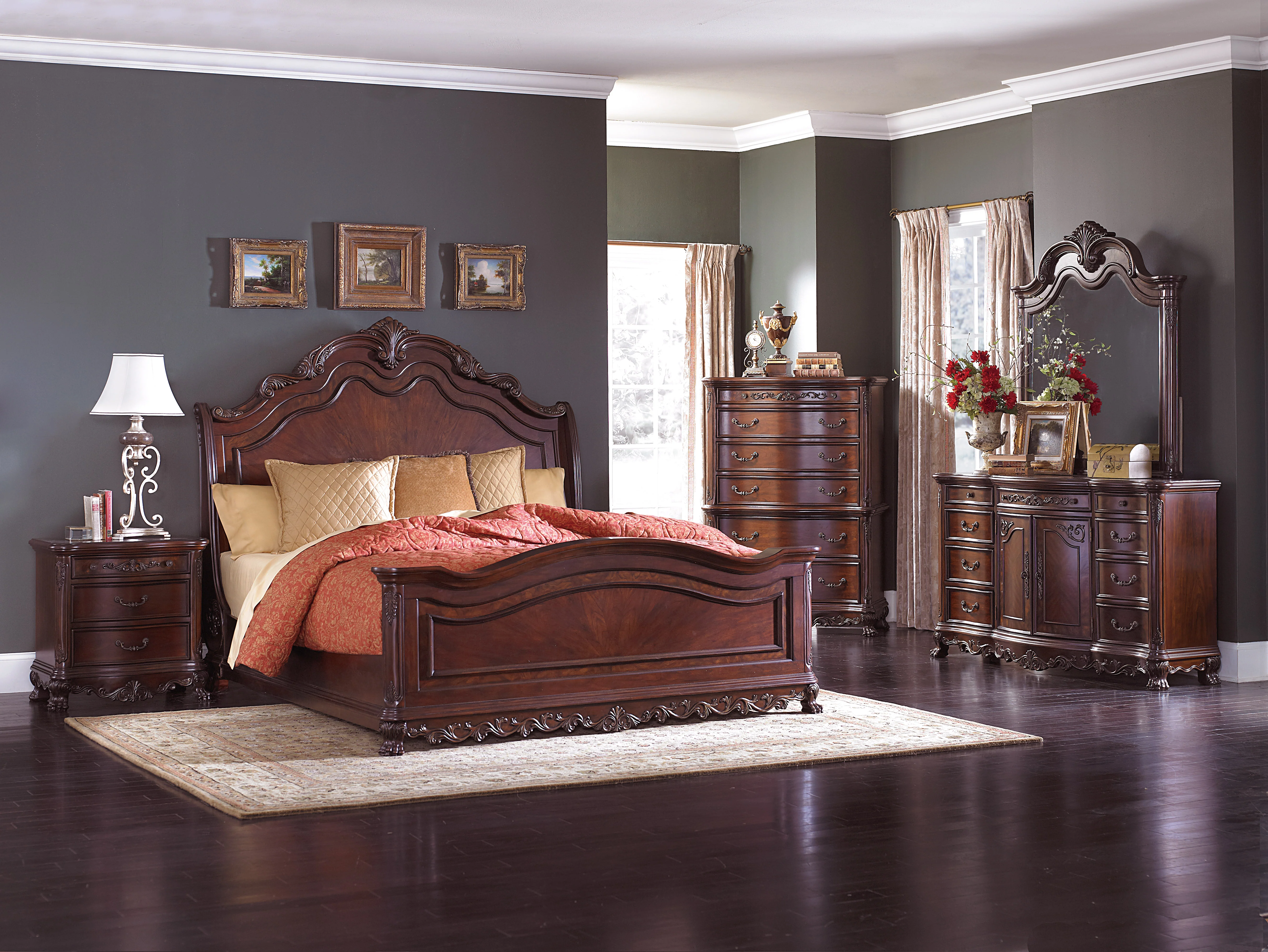 Deryn Park 9 Drawer Dresser in Cherry 2243-5 - Image 7