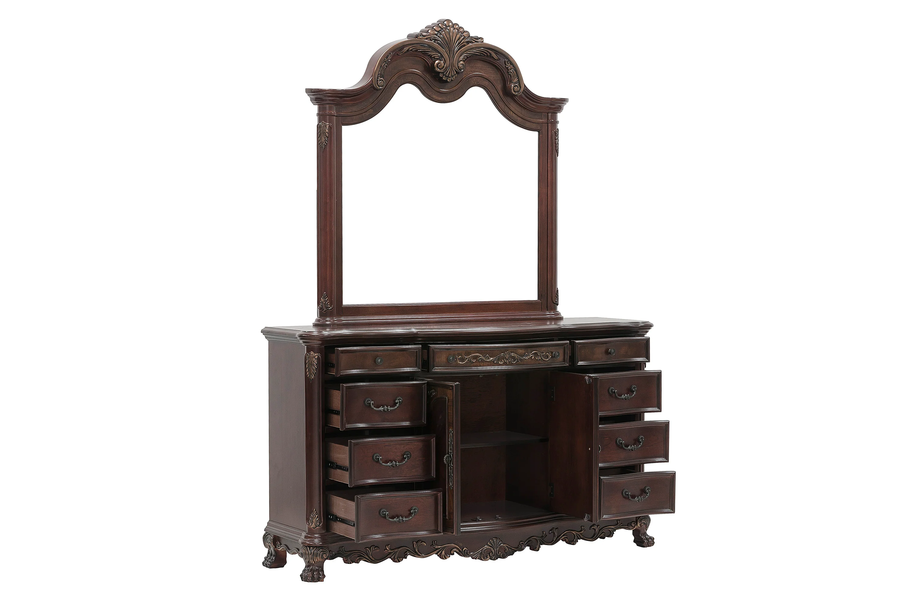 Deryn Park 9 Drawer Dresser in Cherry 2243-5 - Image 8