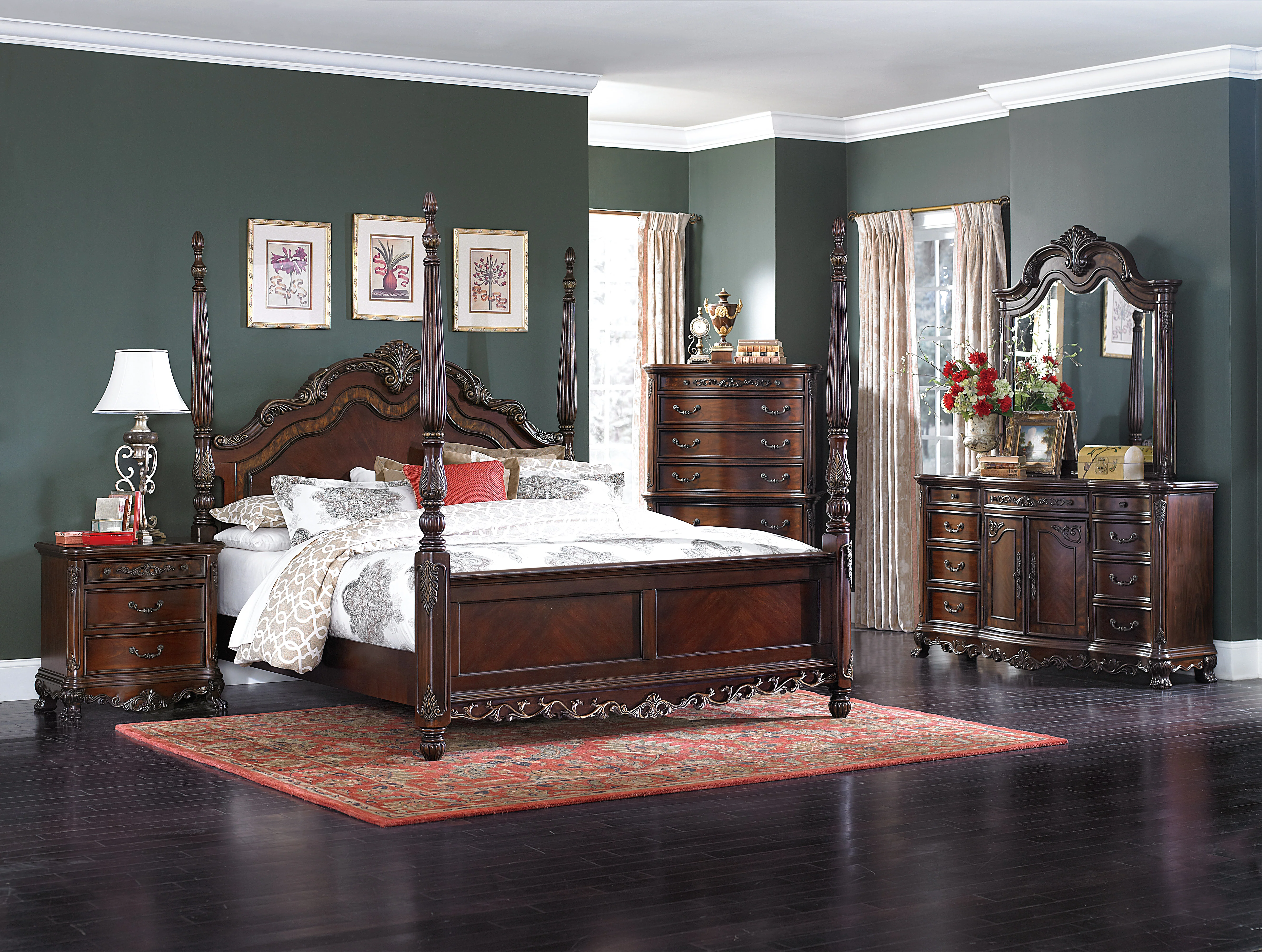 Deryn Park 9 Drawer Dresser in Cherry 2243-5 - Image 9