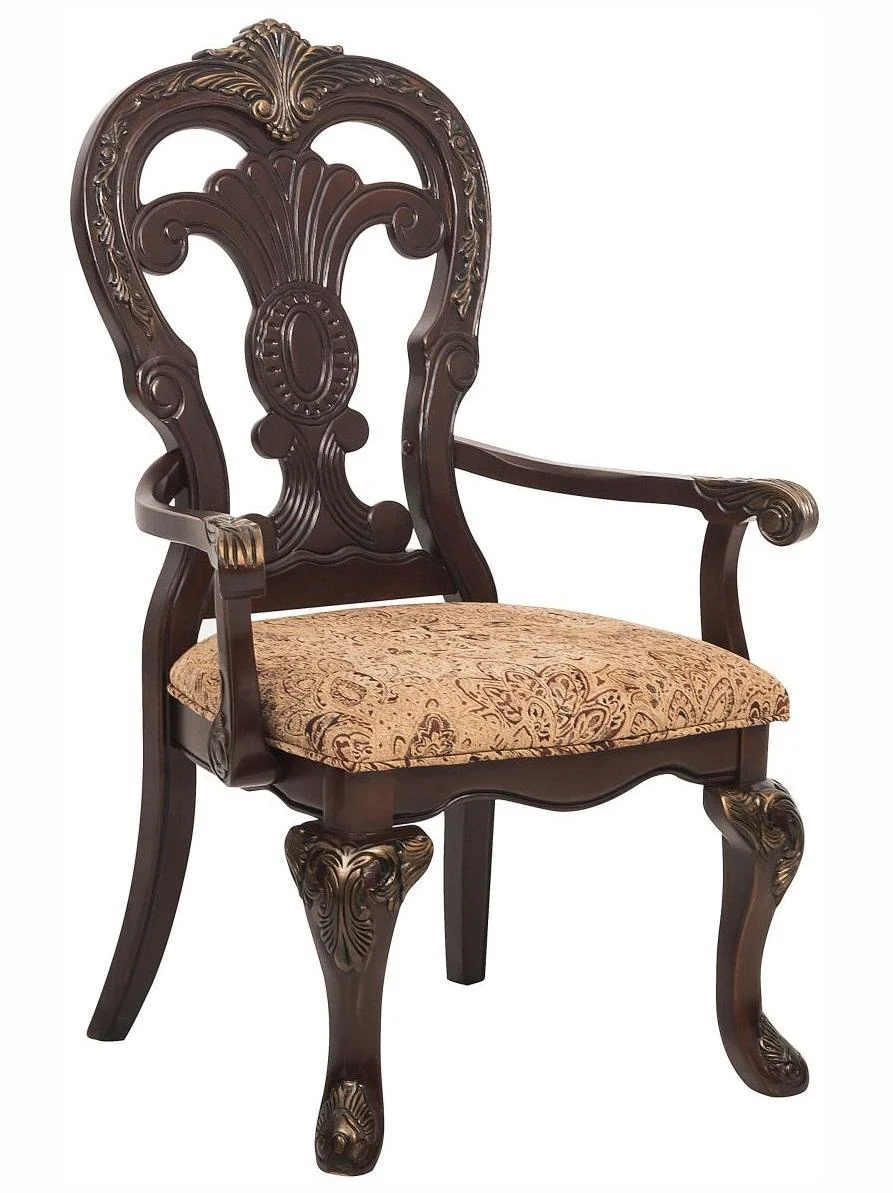 Deryn Park Arm Chair in Dark Cherry (Set of 2) - Image 2