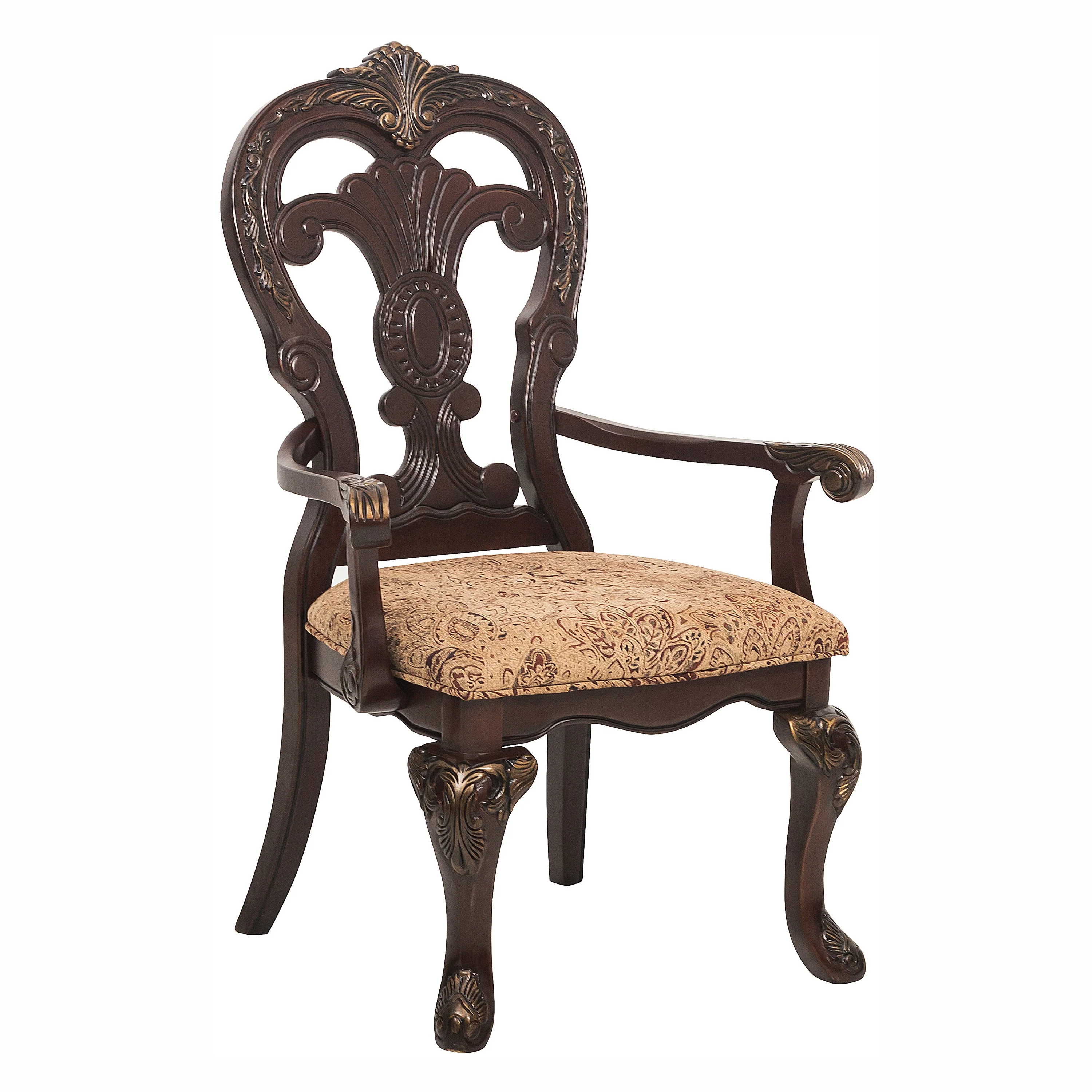 Deryn Park Arm Chair in Dark Cherry (Set of 2) - Image 5