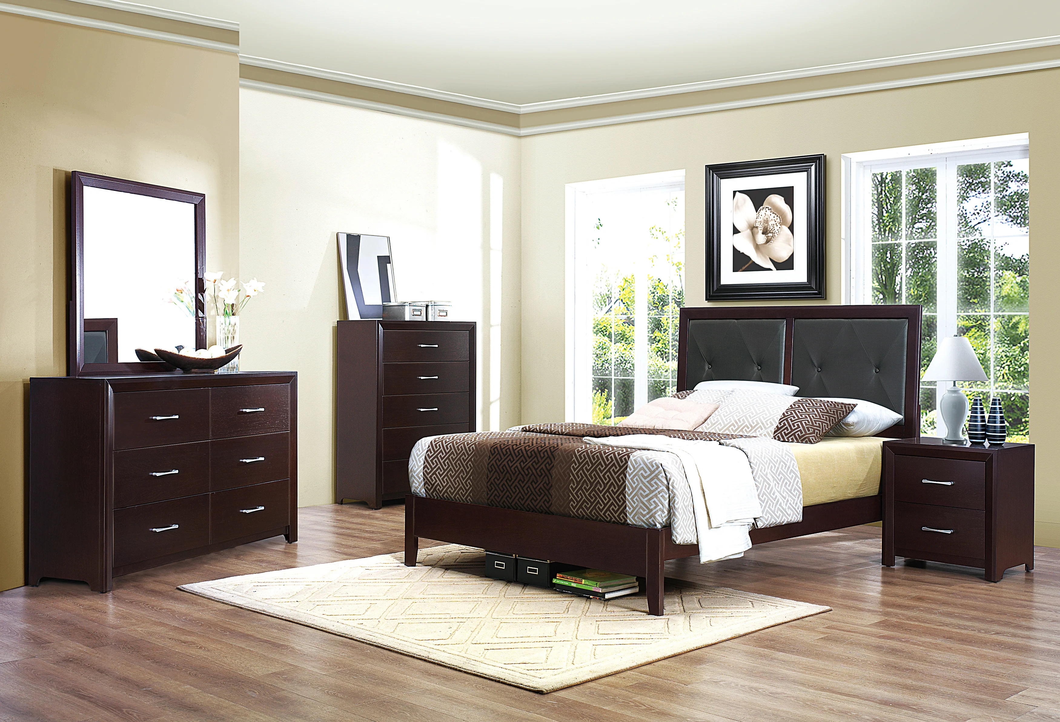 Edina 5 Drawer Chest in Espresso-Hinted Cherry 2145-9 - Image 4