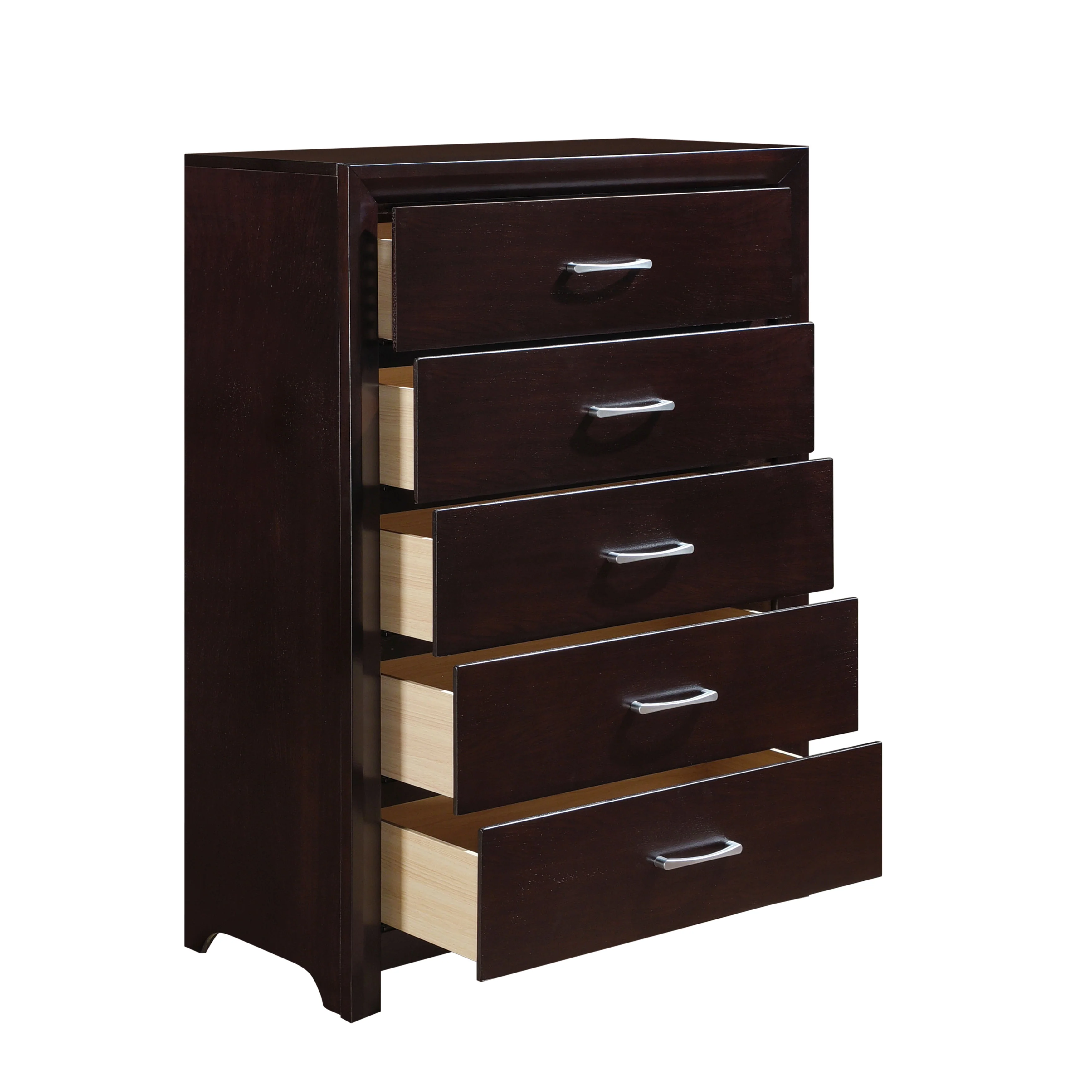 Edina 5 Drawer Chest in Espresso-Hinted Cherry 2145-9 - Image 7