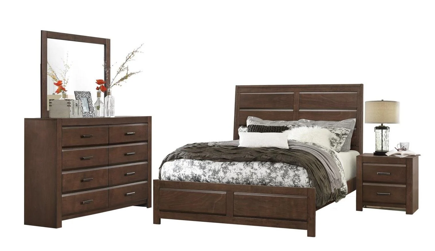 Erwan Mirror in Dark Walnut 1961-6 - Image 3