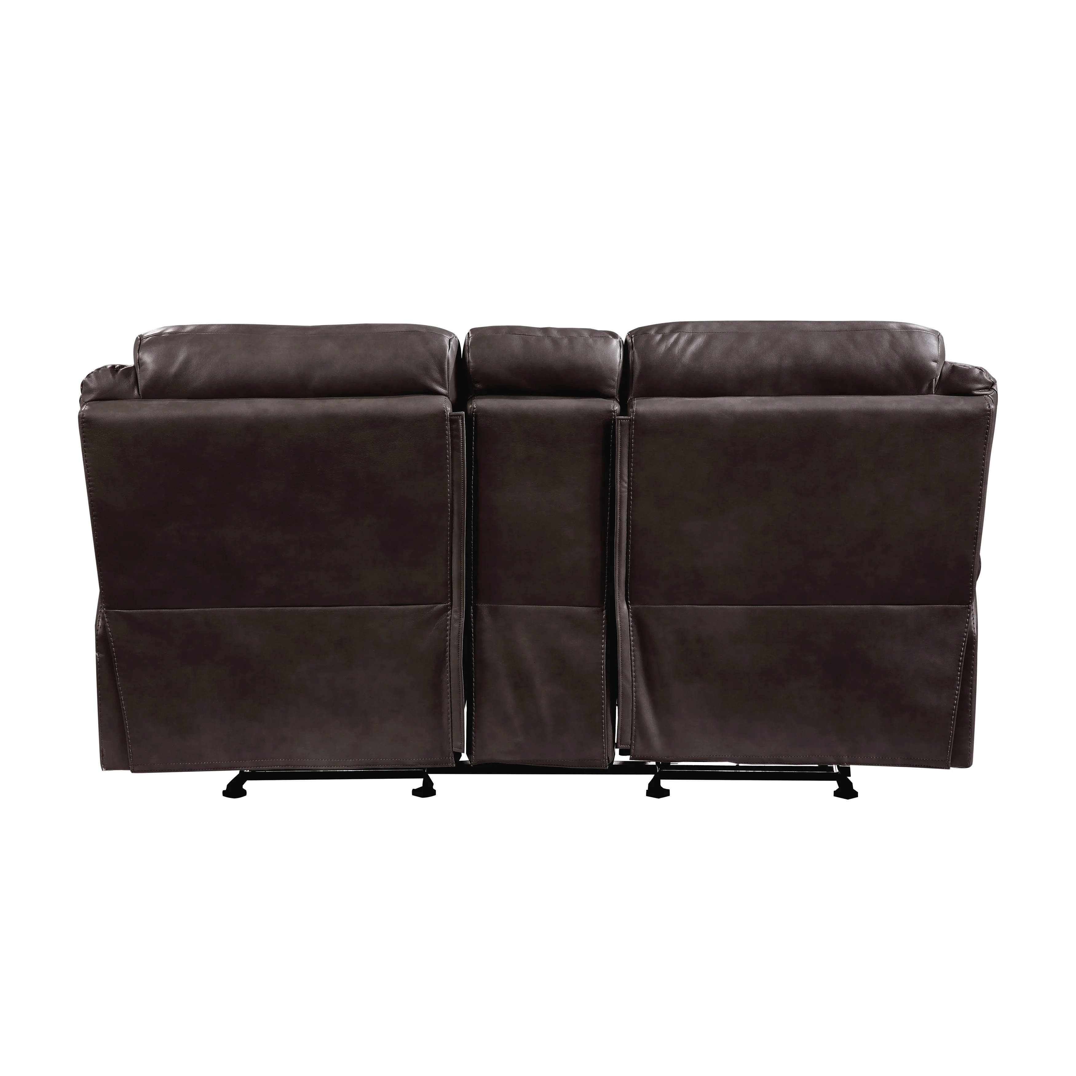 Aram Double Glider Reclining Loveseat in Brown 8206BRW-2 - Image 6
