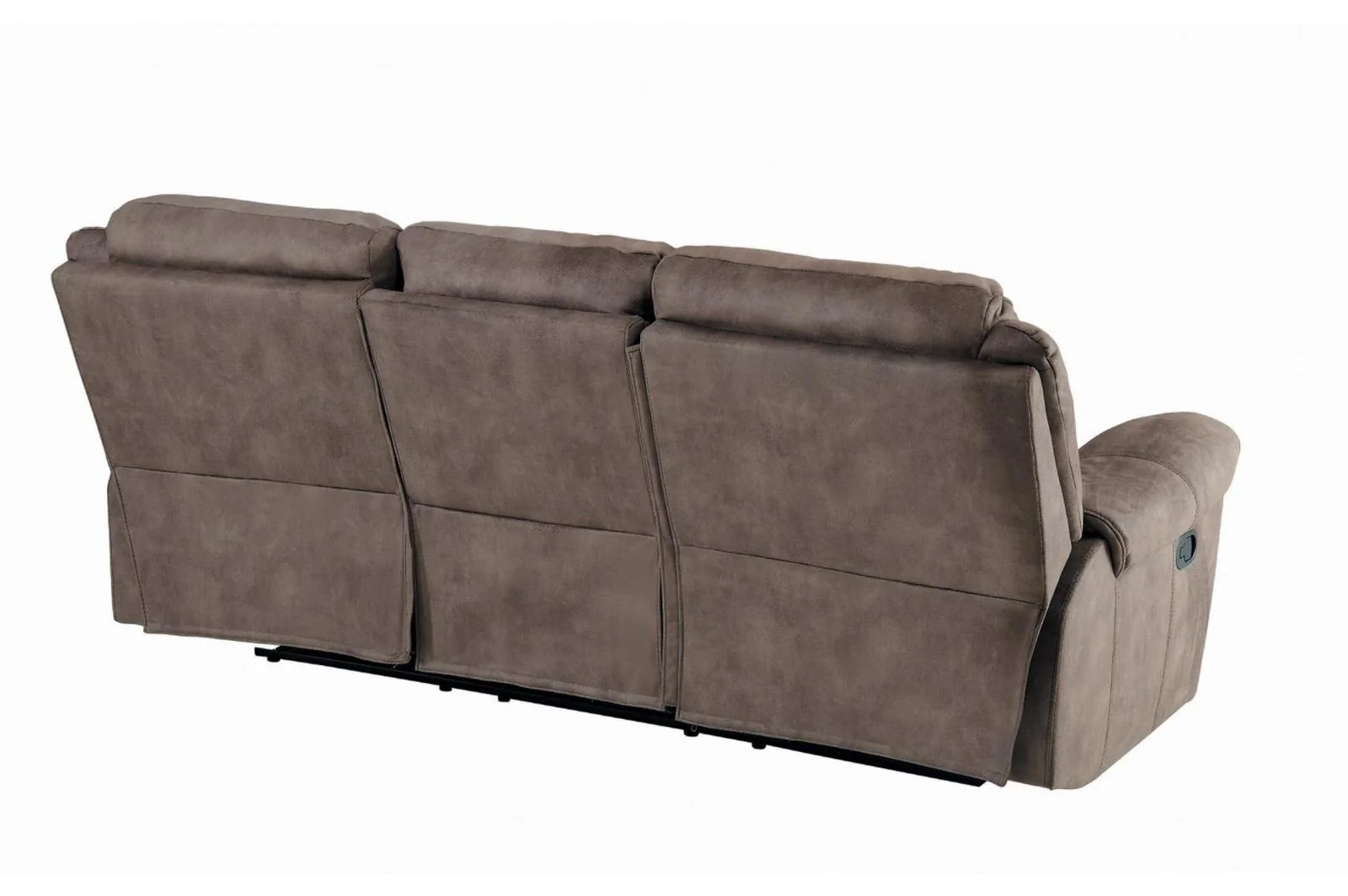 Aram Double Glider Reclining Sofa in Dark Brown 8206NF-3 - Image 3
