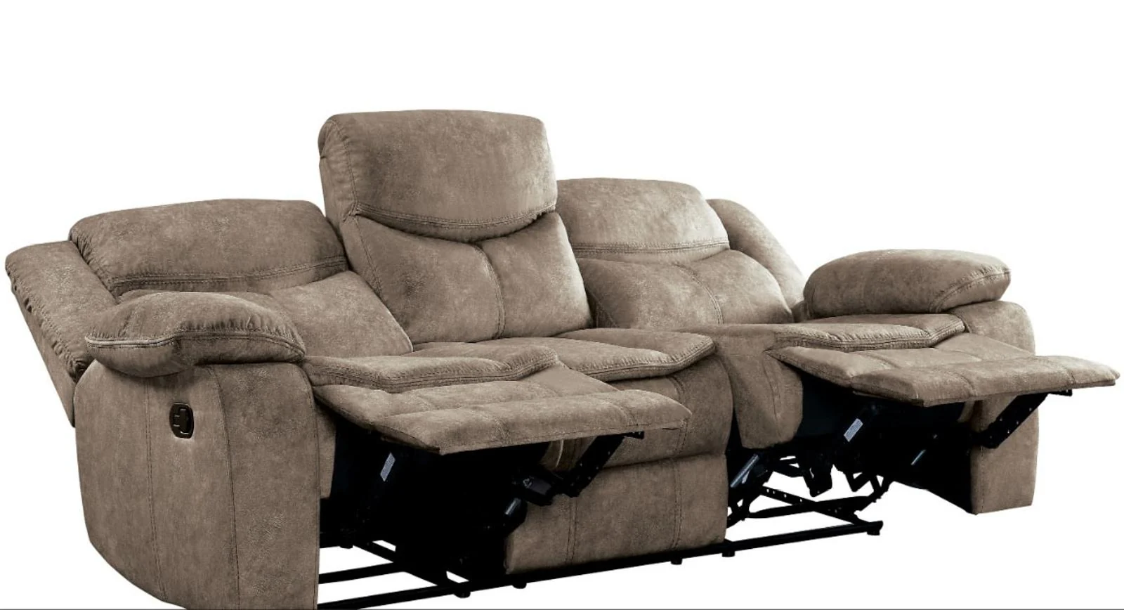 Bastrop Double Reclining Sofa in Brown 8230FBR-3 - Image 3