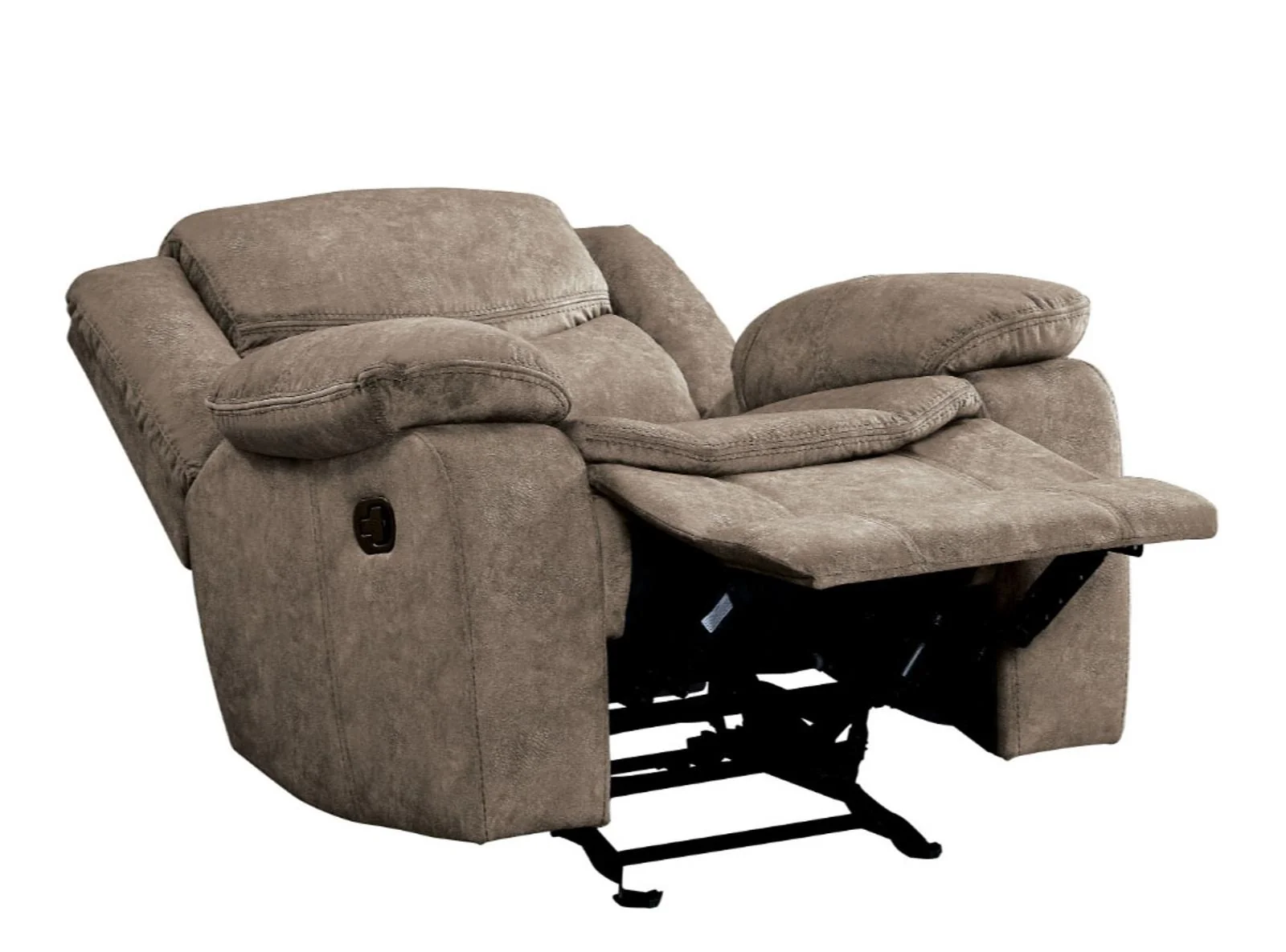 Bastrop Glider Reclining Chair in Brown 8230FBR-1 - Image 3