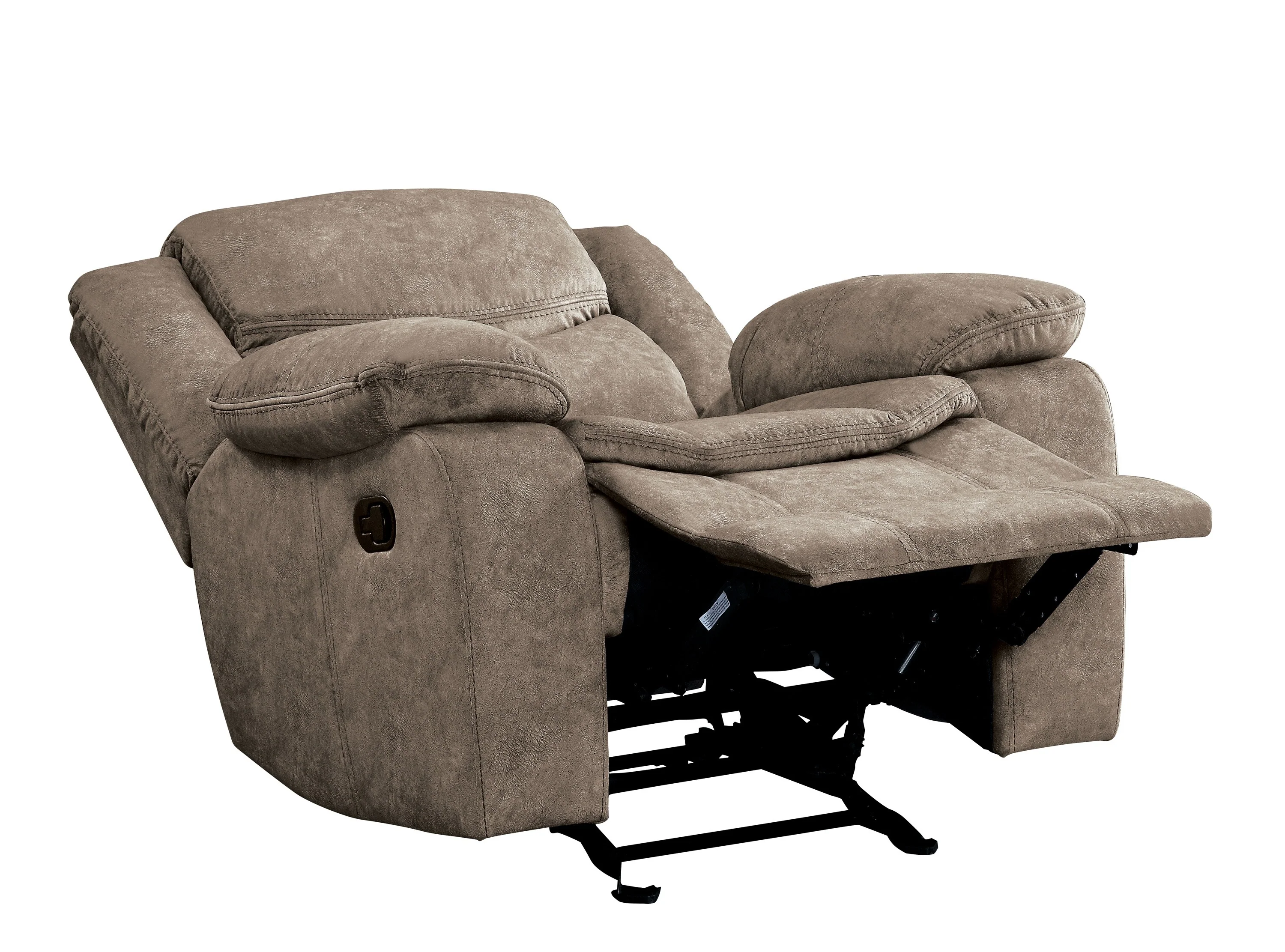 Bastrop Glider Reclining Chair in Brown 8230FBR-1 - Image 6