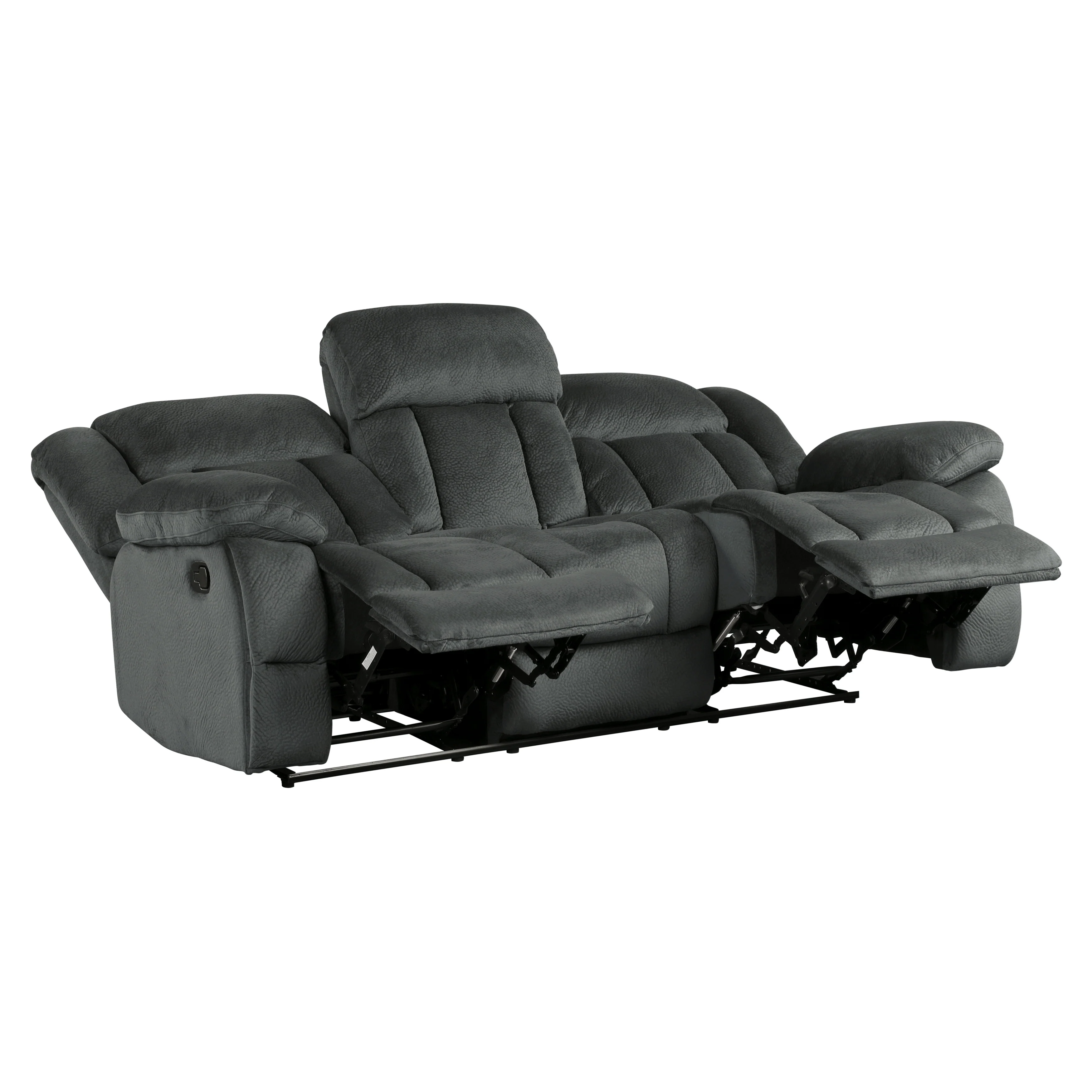 Laurelton Double Reclining Sofa in Charcoal 9636CC-3 - Image 6
